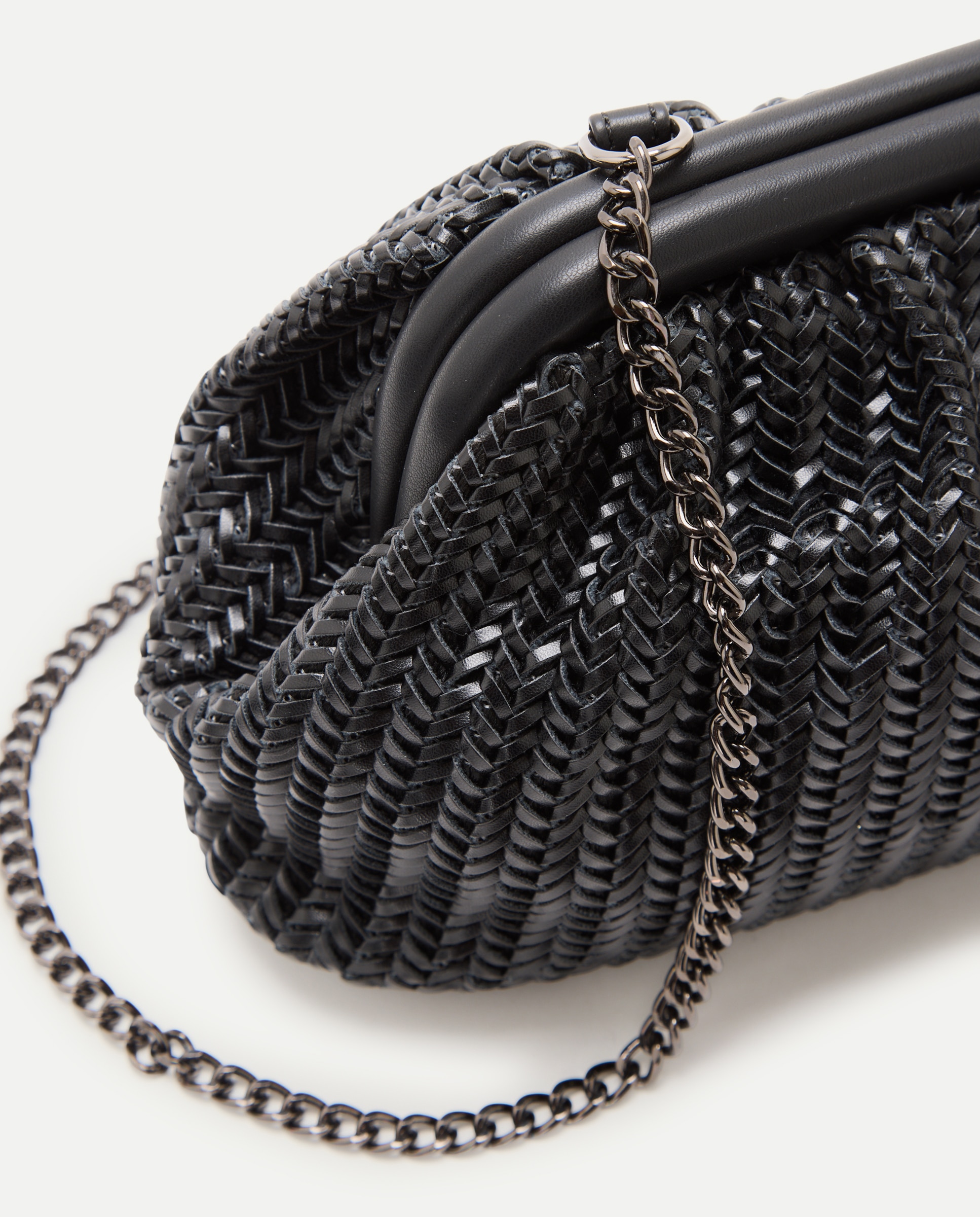 Bolso de mano con cadena de fiesta - Tintoretto - Negro Negro-4