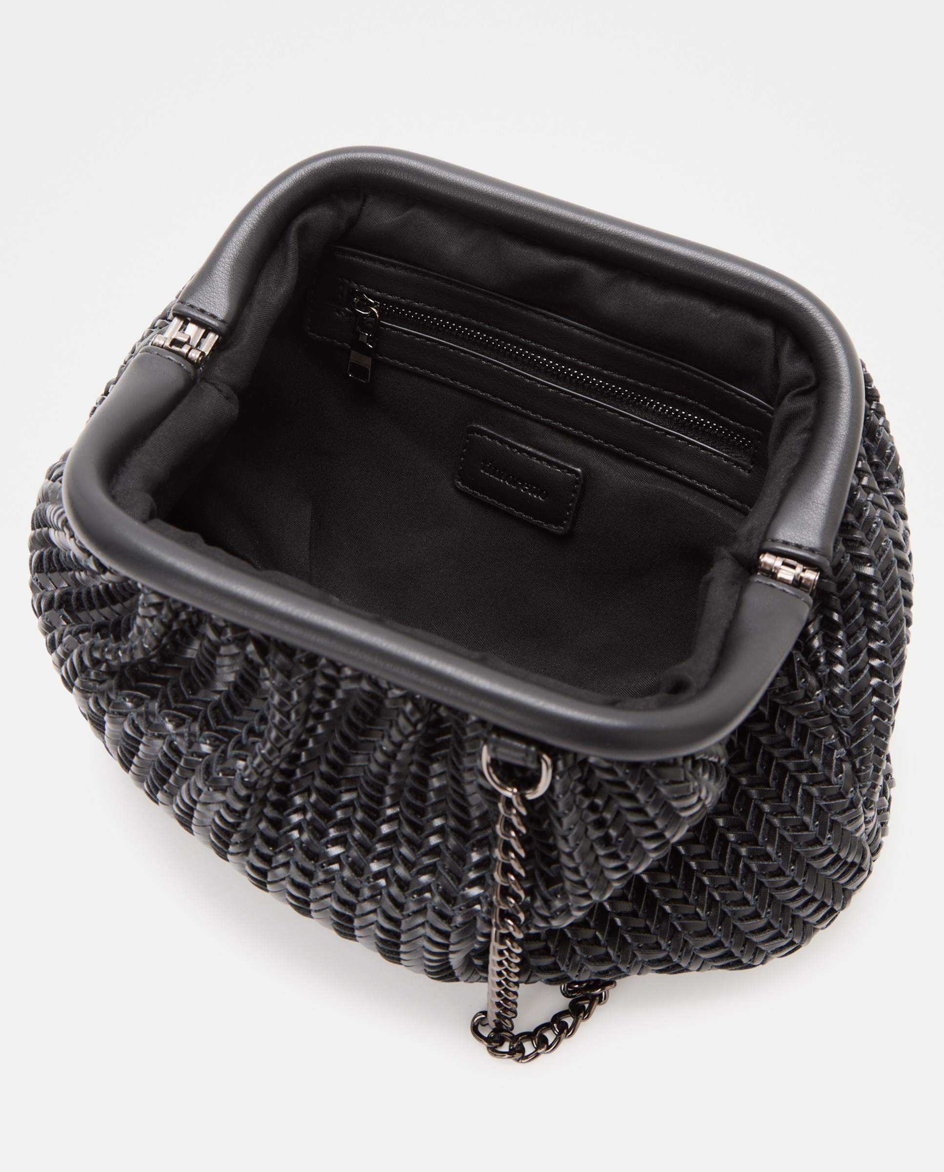 Bolso de mano con cadena de fiesta - Tintoretto - Negro Negro-5