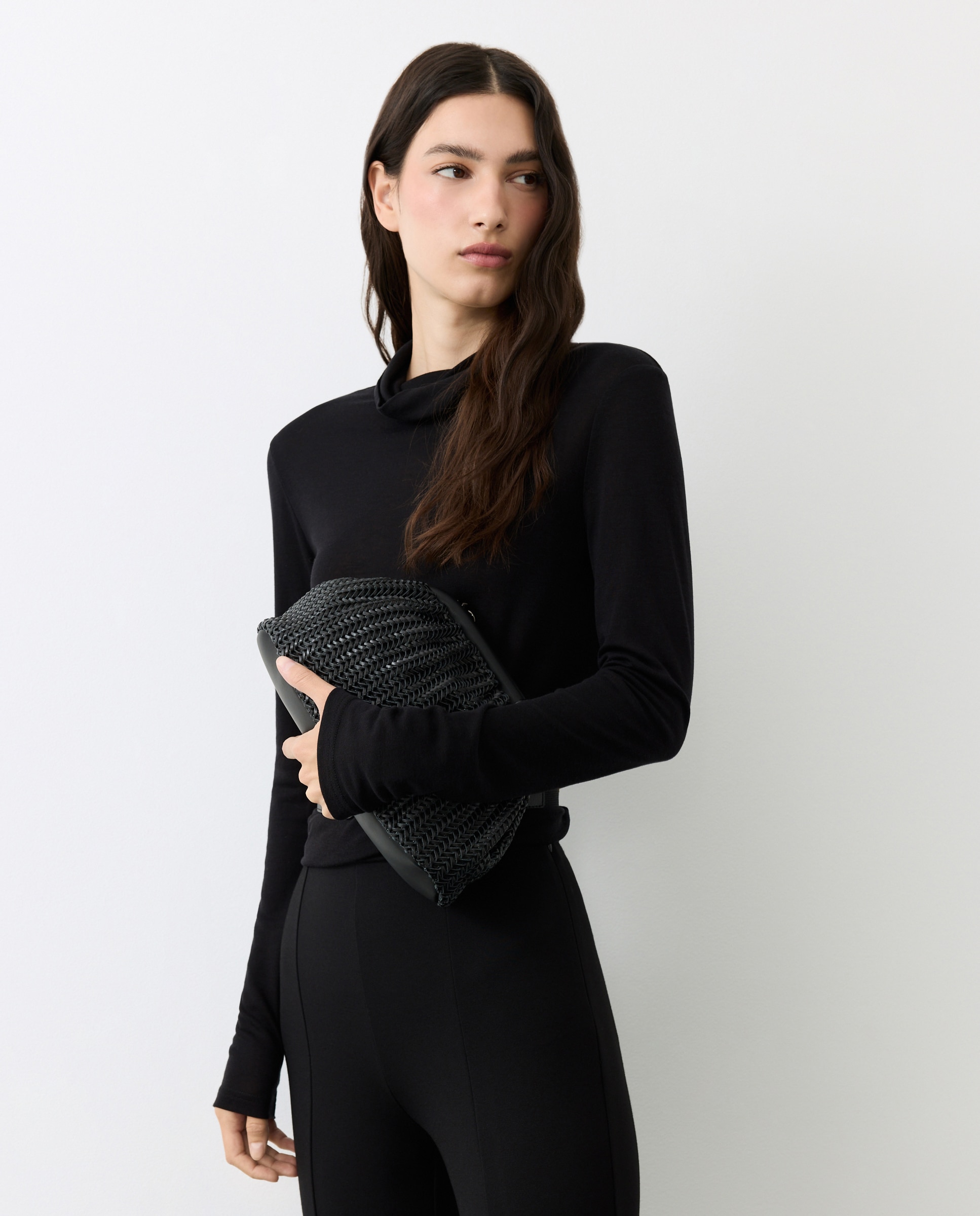 Bolso de mano con cadena de fiesta - Tintoretto - Negro Negro-7