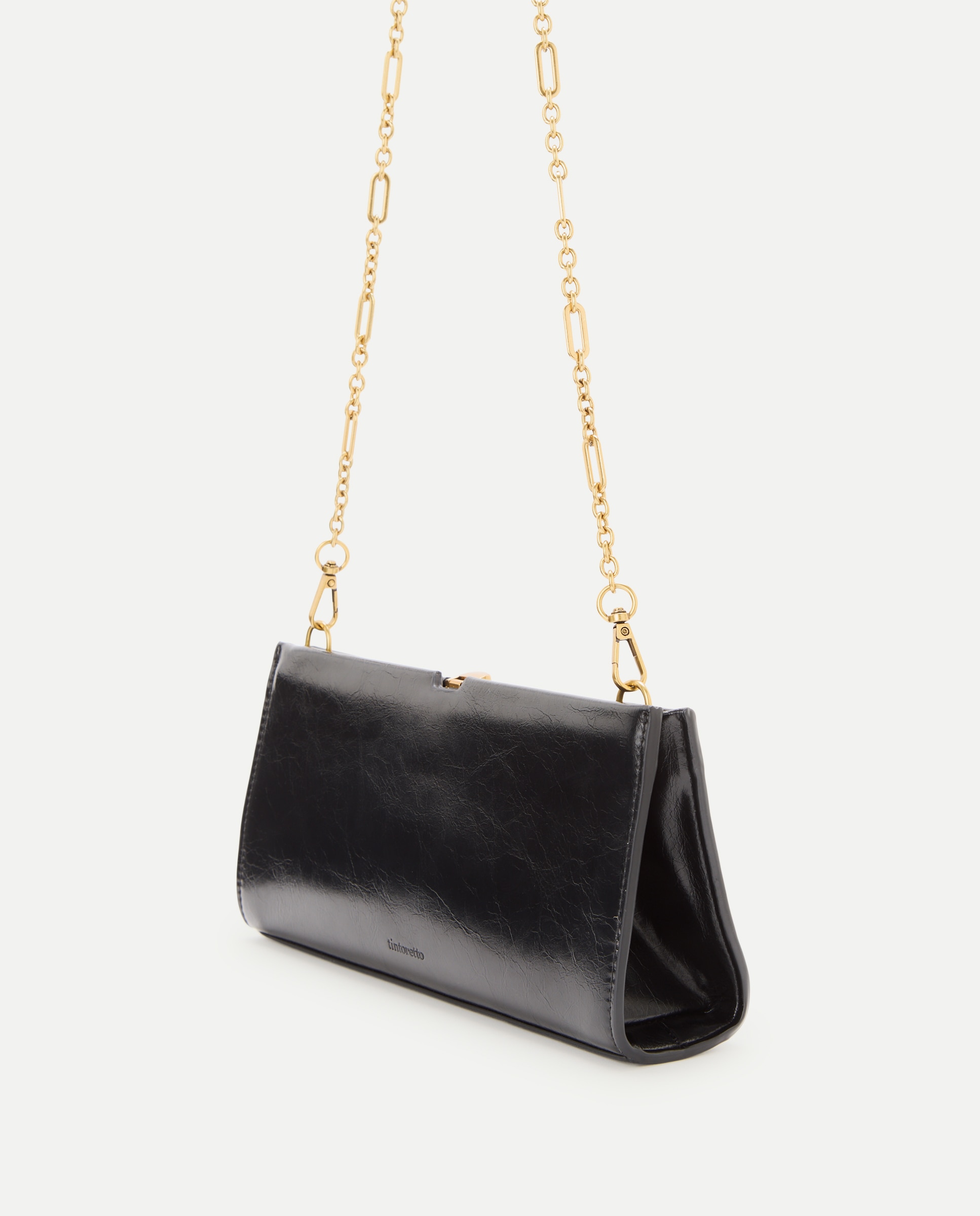 Bolso sobre efecto piel de fiesta - Tintoretto - Negro Negro-6