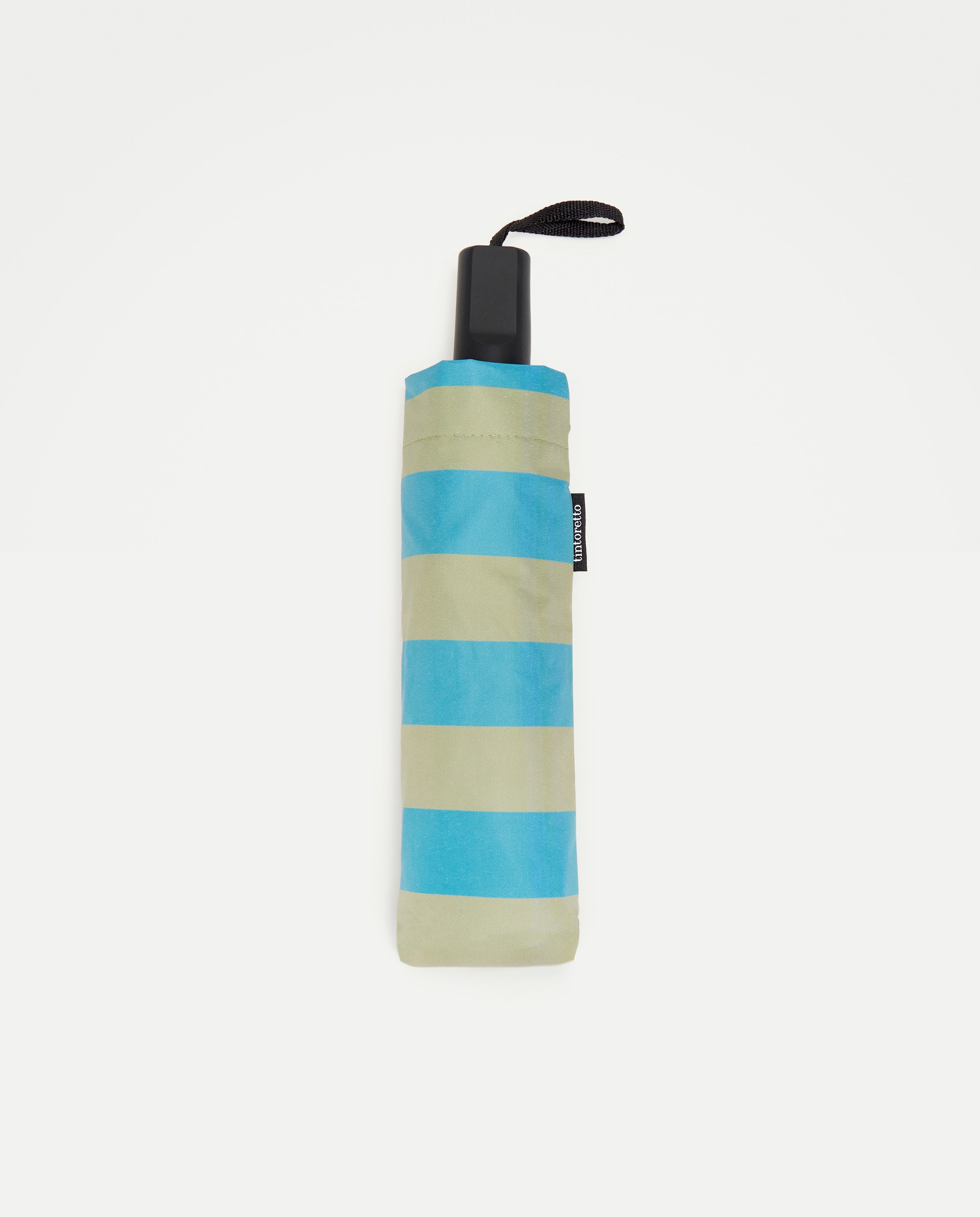 Guarda-Chuva Automático com Estampado às Riscas Azul-2