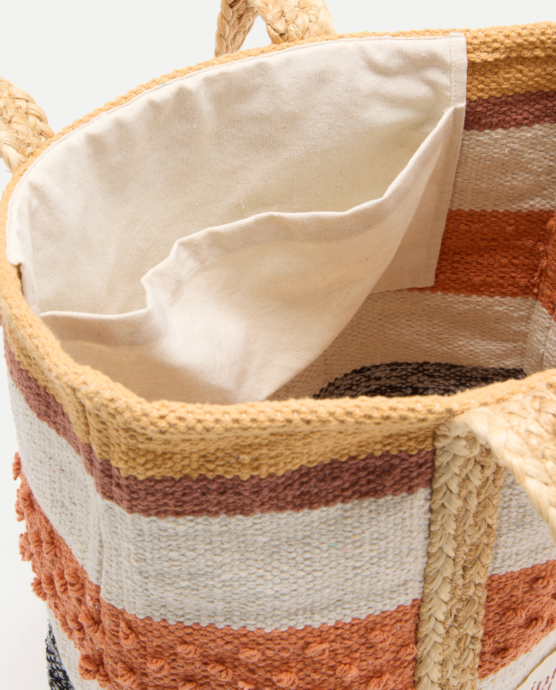 Mala Shopper de Praia - Multicolor Castanho-4