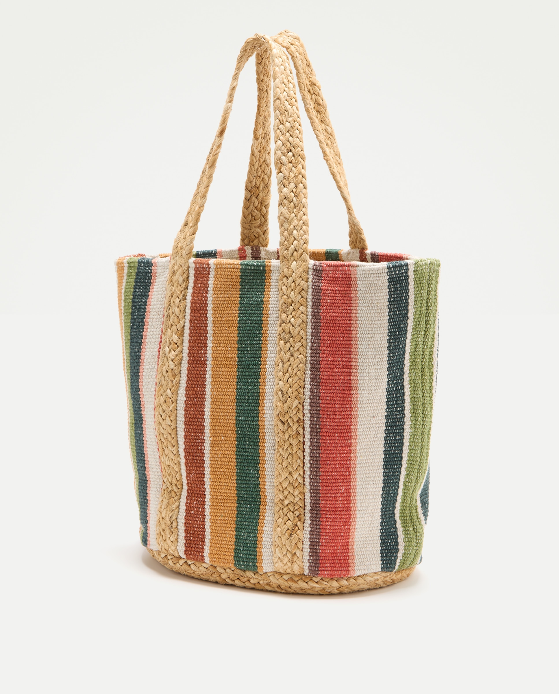 Mala Shopper de Praia - Multicolor Verde-2