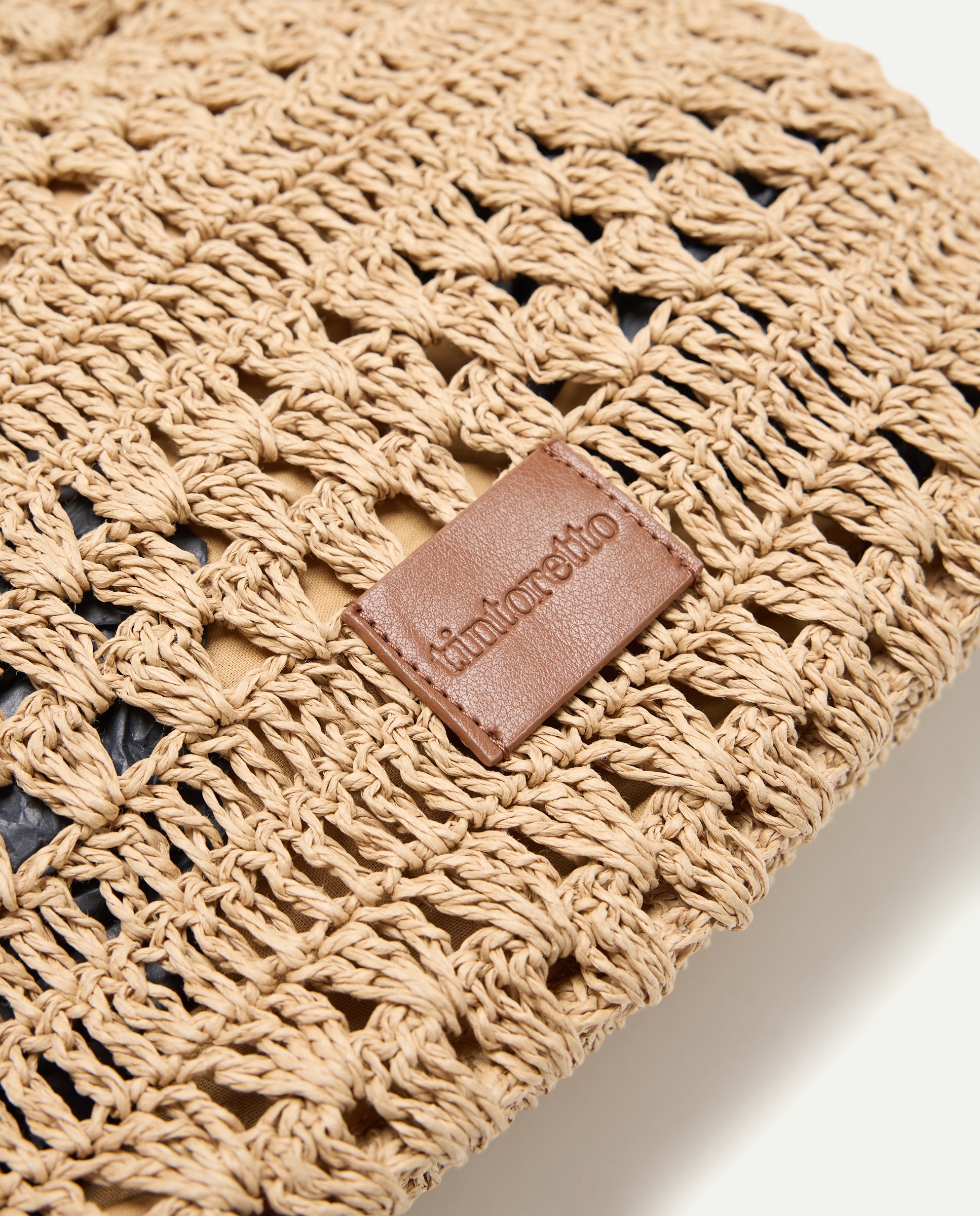 Mala Shopper com Efeito de Ráfia e Estampado Floral Torrado-4