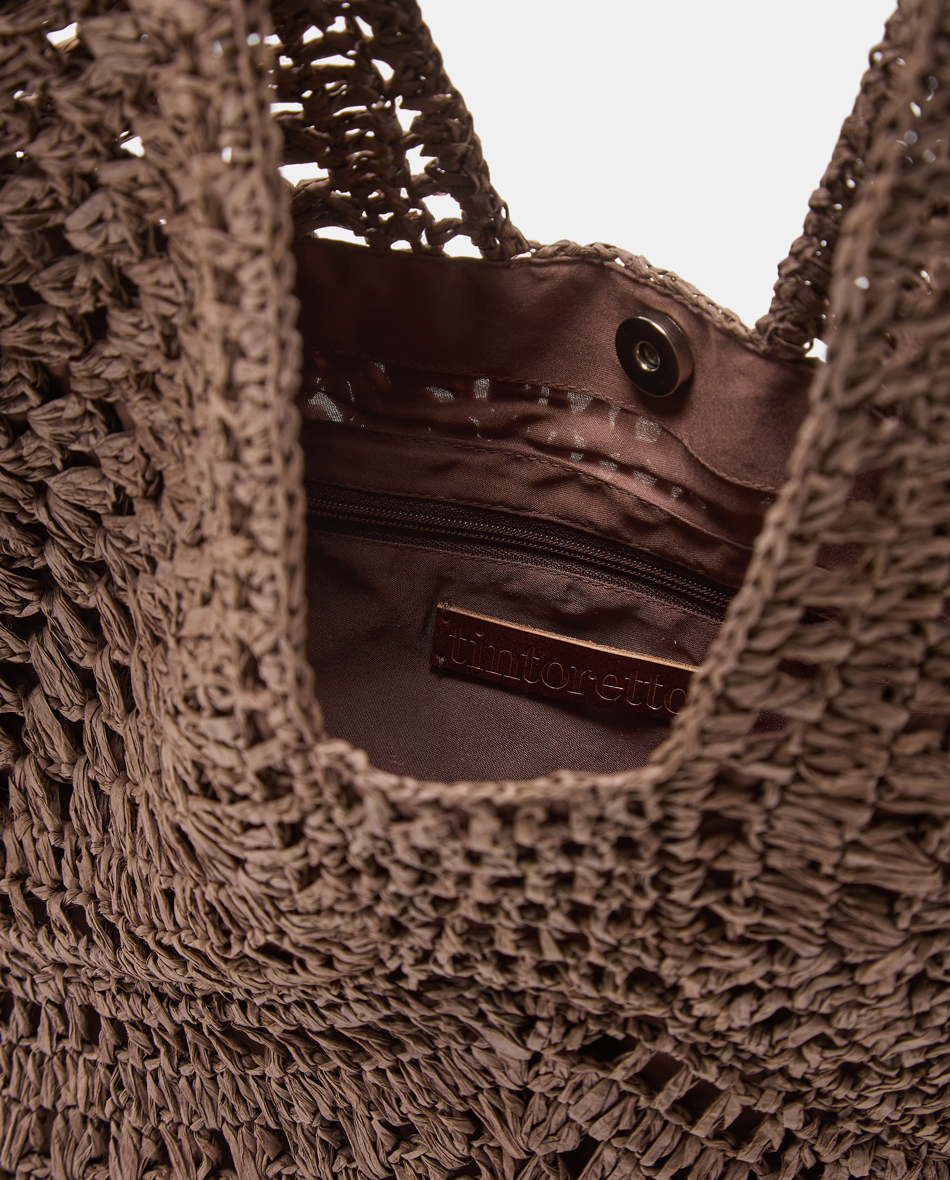 Mala Shopper Grande em Fibras Naturais Chocolate-4