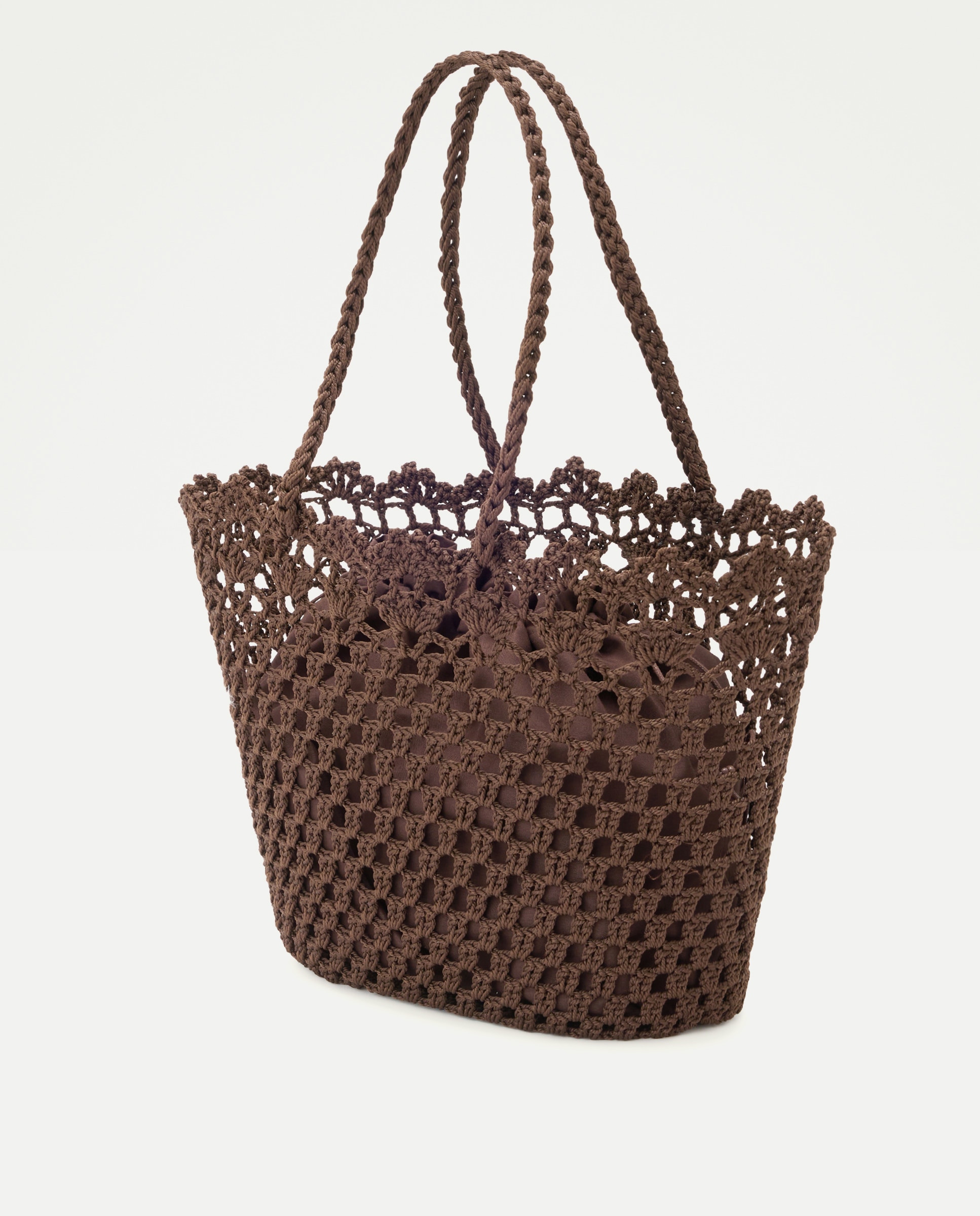 Bolso shopper crochet - Tintoretto - Chocolate Chocolate-2