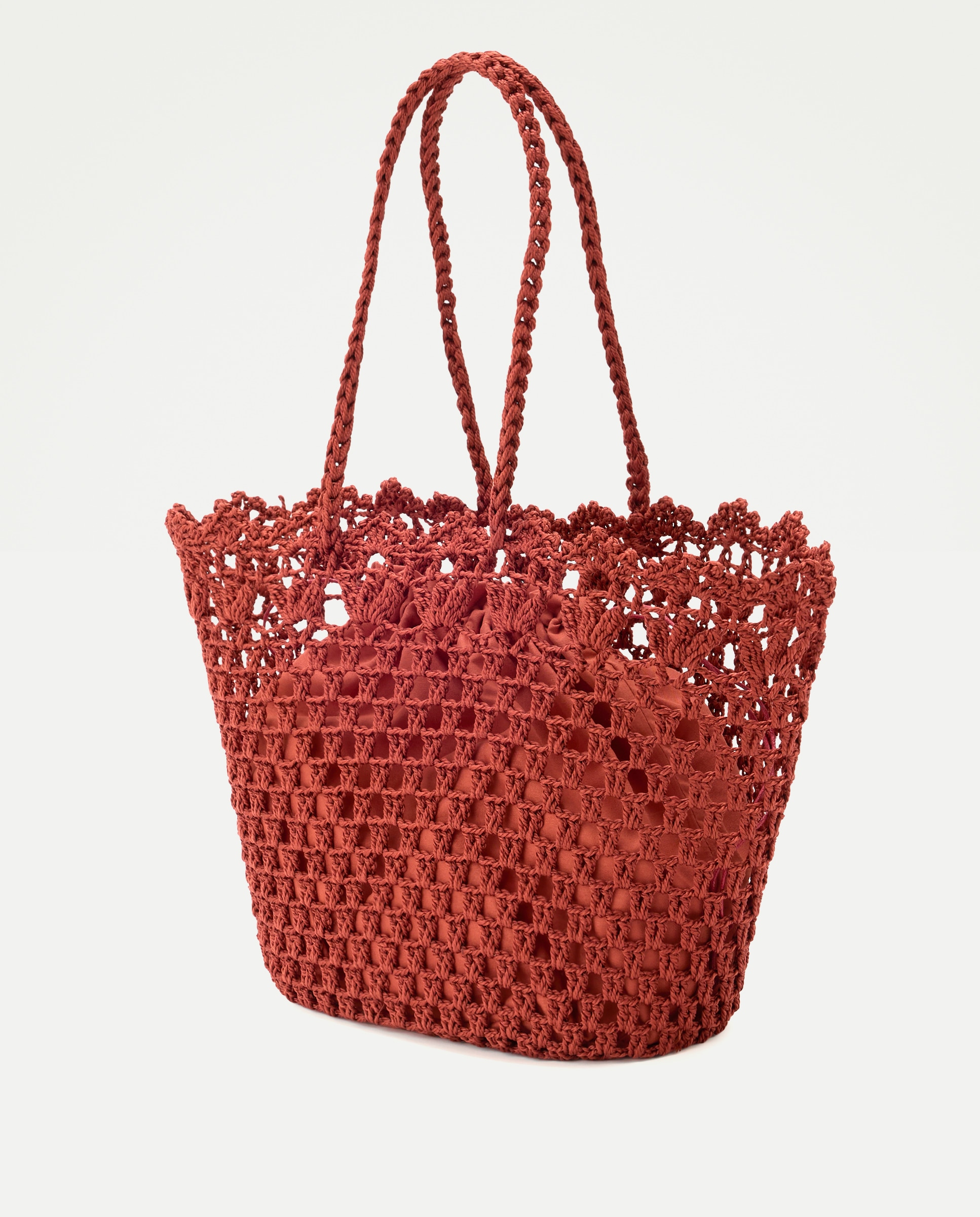 Mala Shopper de Crochet Laranja-queimado-2