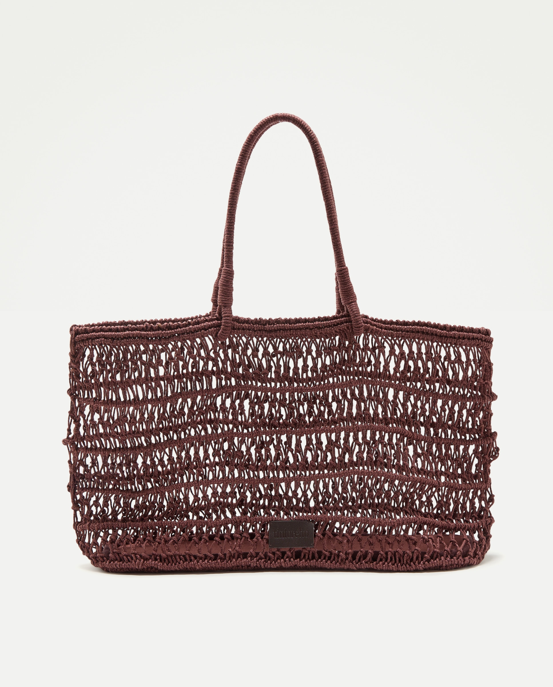 Imagen 1 de Bolso shopper de yute trenzado - Tintoretto - Marrón Marrón