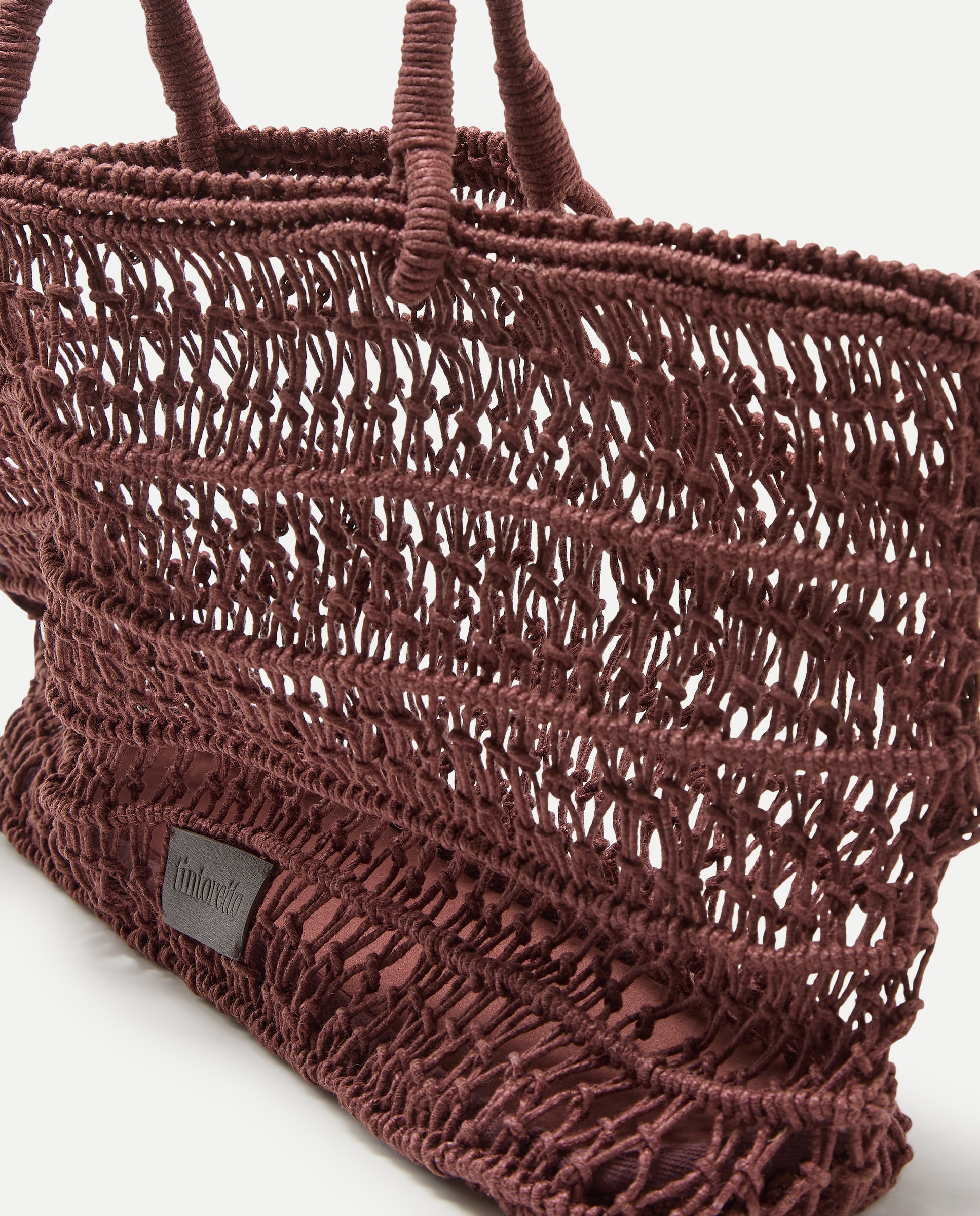 Imagen 4 de Bolso shopper de yute trenzado - Tintoretto - Marrón Marrón