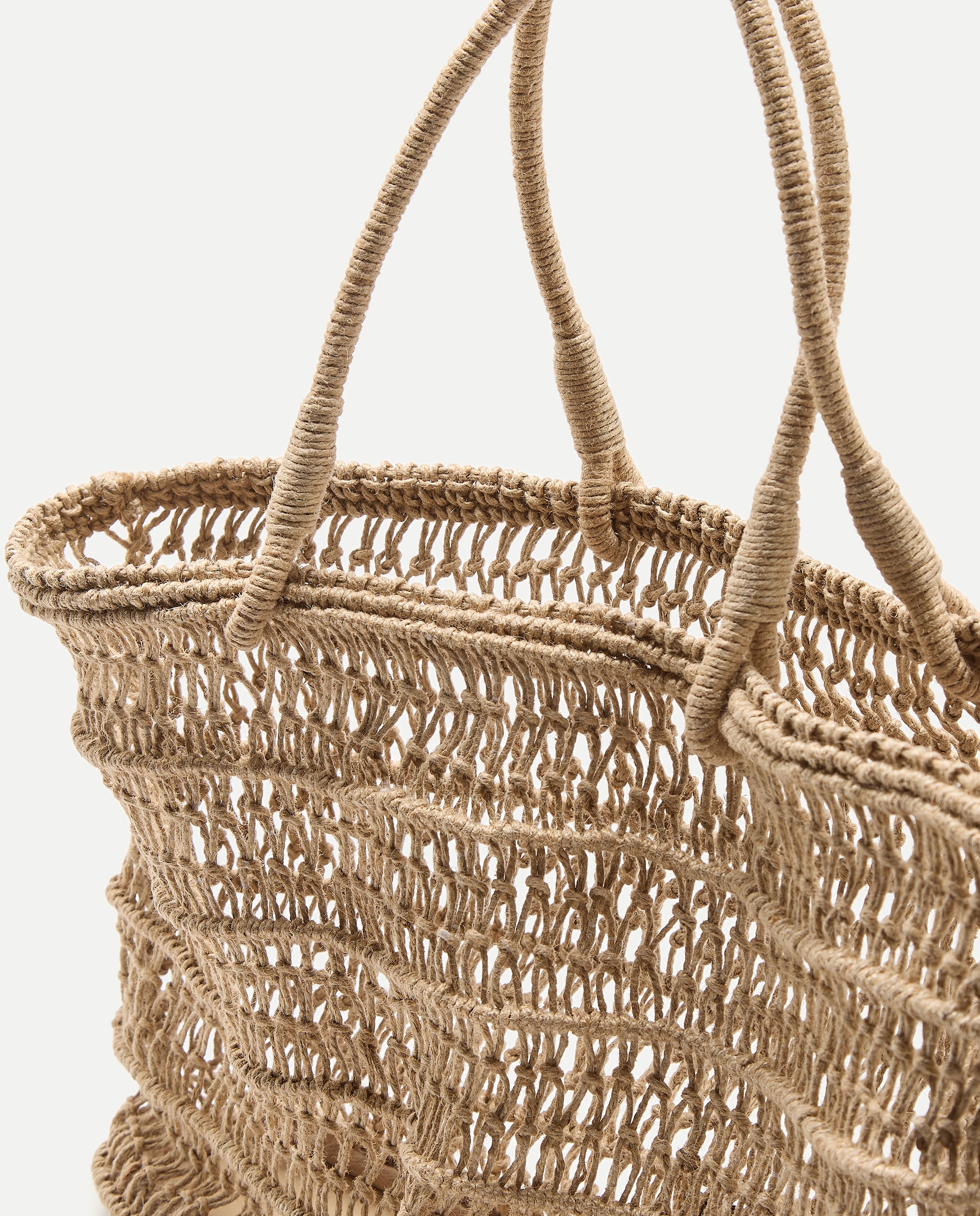Imagen 4 de Bolso shopper de yute trenzado - Tintoretto - Beige Beige