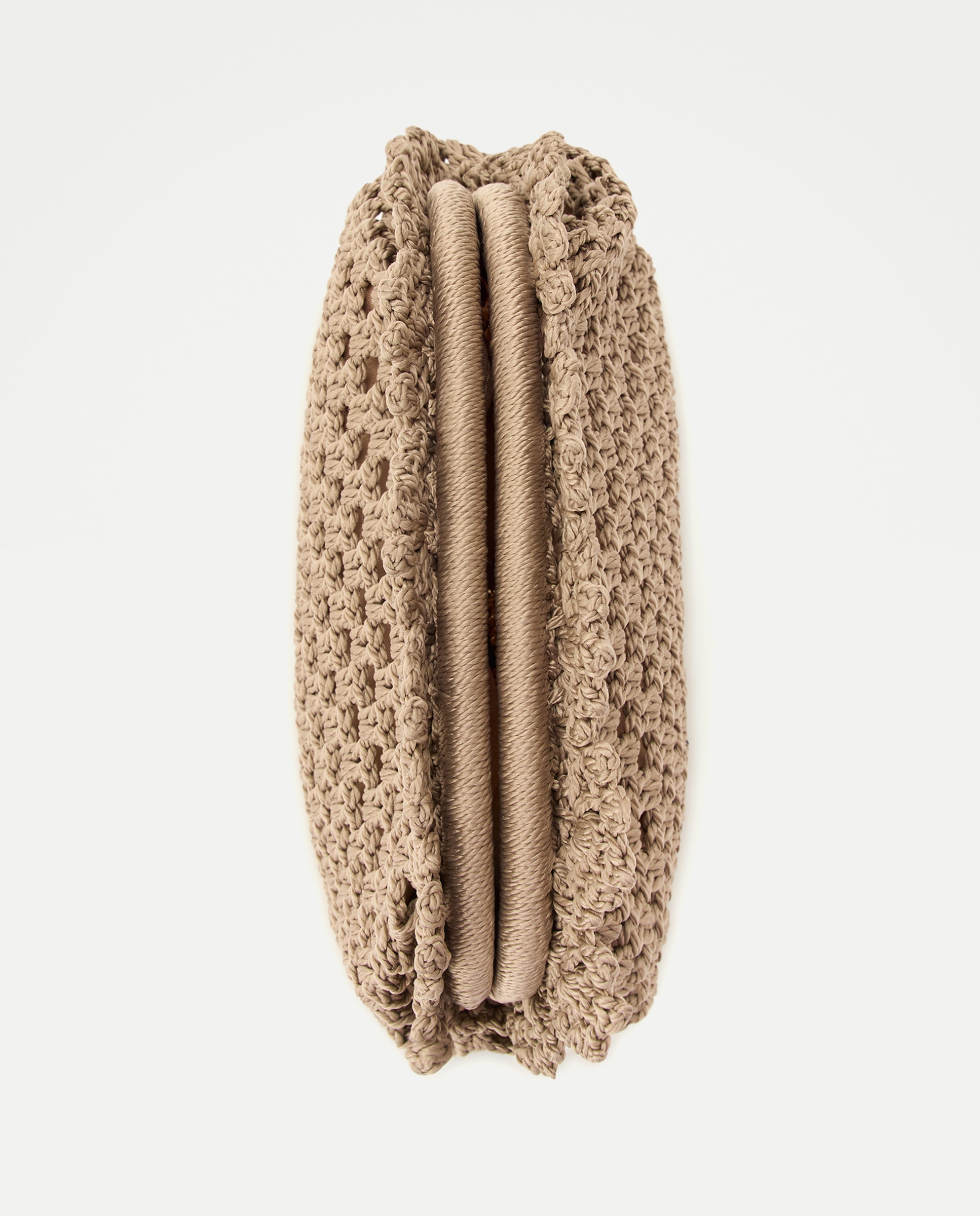 Bolso de crochet con cadena - Tintoretto - Visón claro Visón claro-4