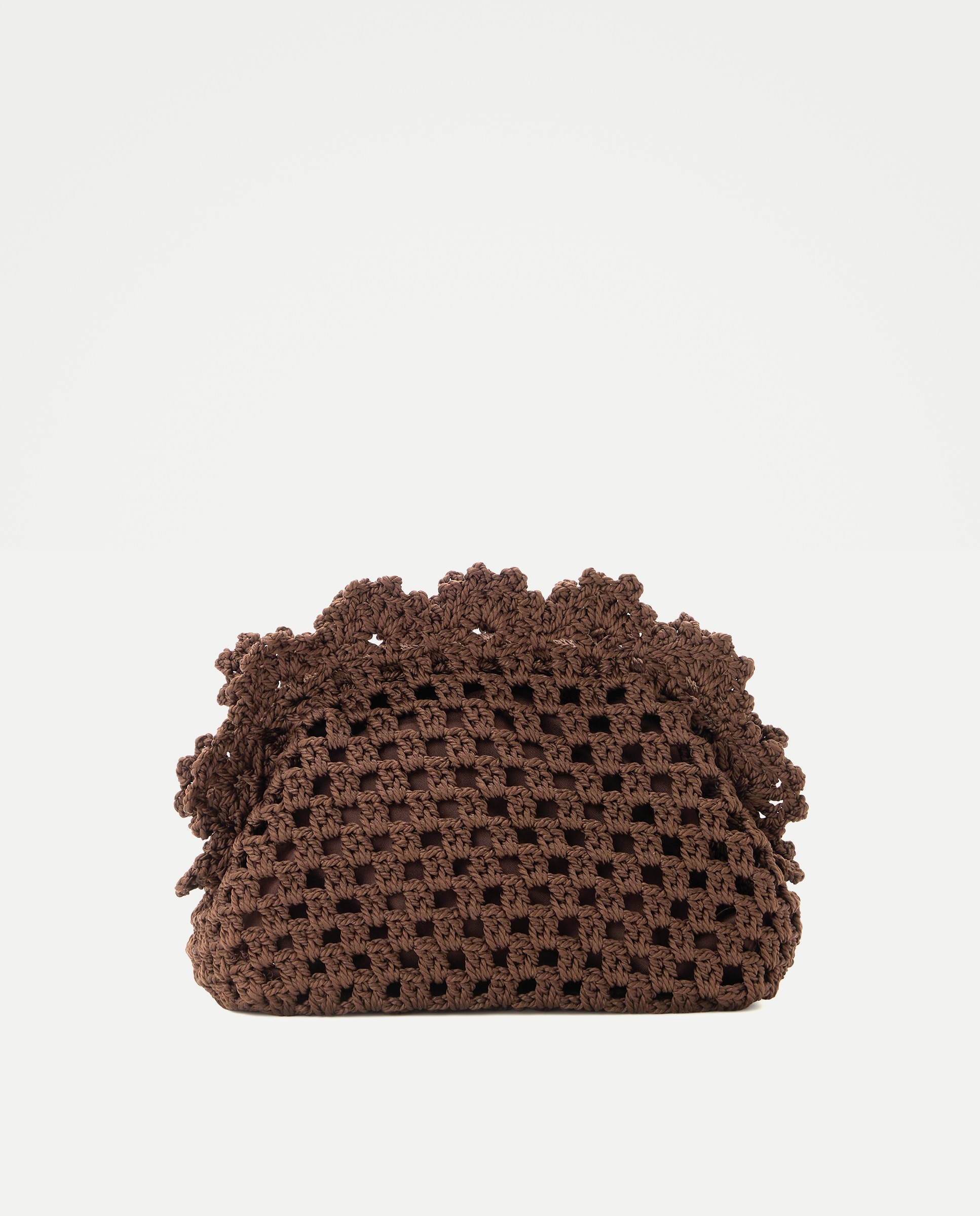 Imagen 1 de Bolso de crochet con cadena - Tintoretto - Chocolate Chocolate
