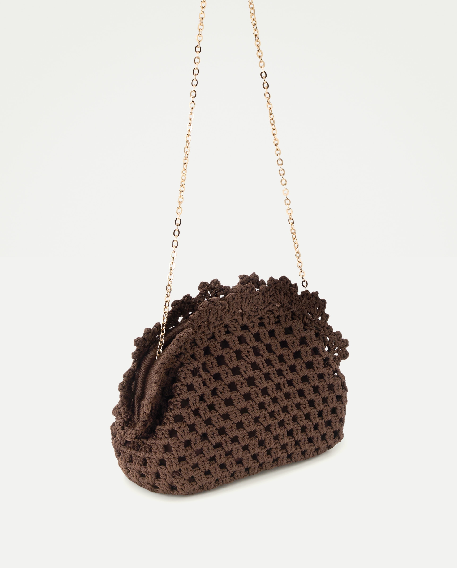 Imagen 6 de Bolso de crochet con cadena - Tintoretto - Chocolate Chocolate