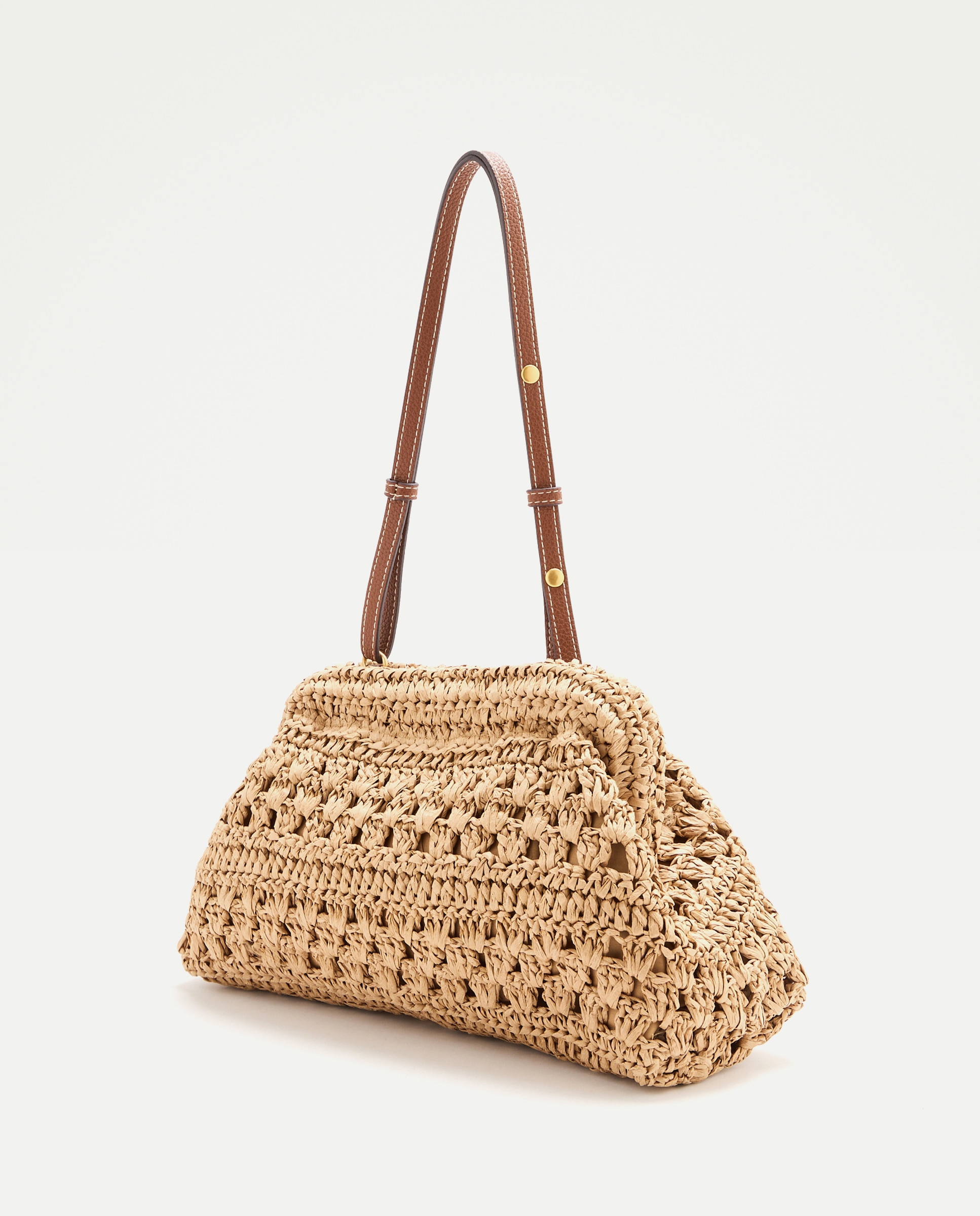 Imagen 3 de Bolso mediano efecto rafia - Tintoretto - Beige Beige