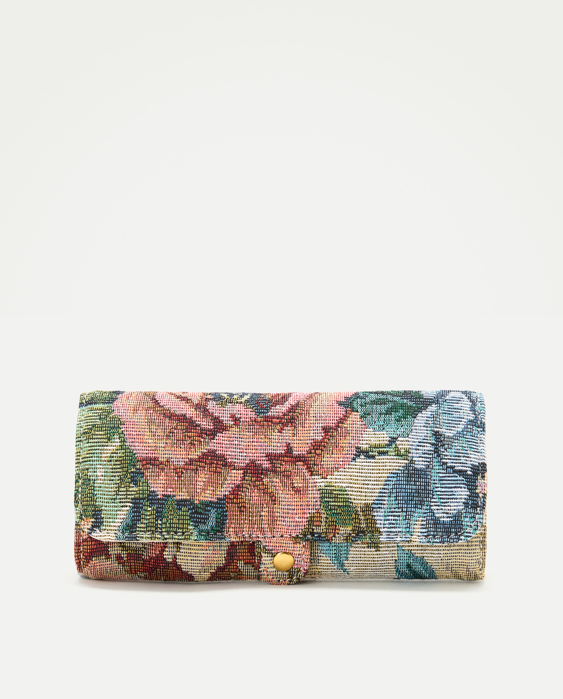 Imagen 0 de Joyero enrollable jacquard floral Multicolor
