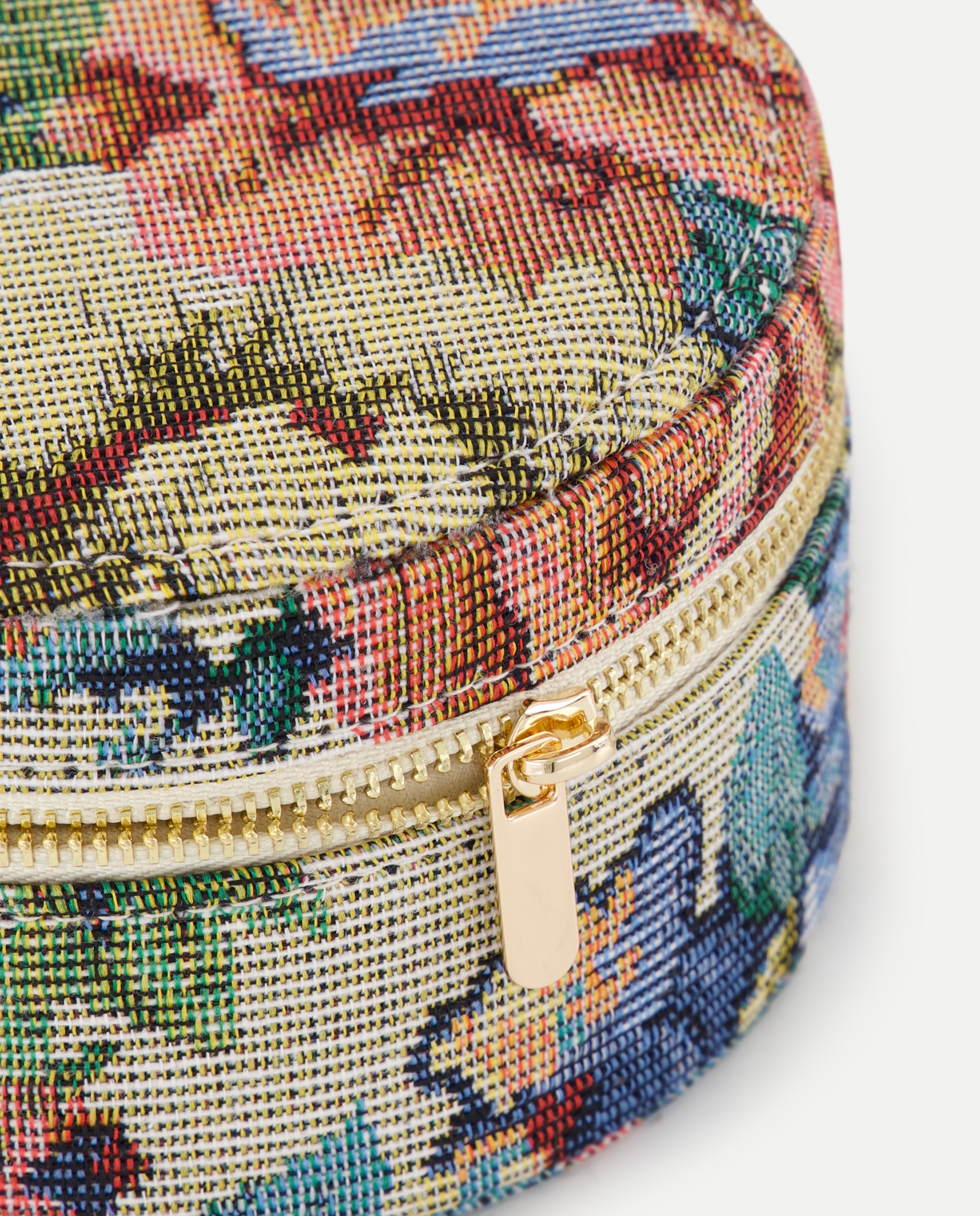 Joyero redondo de jacquard floral - Tintoretto - Multicolor Multicolor-3