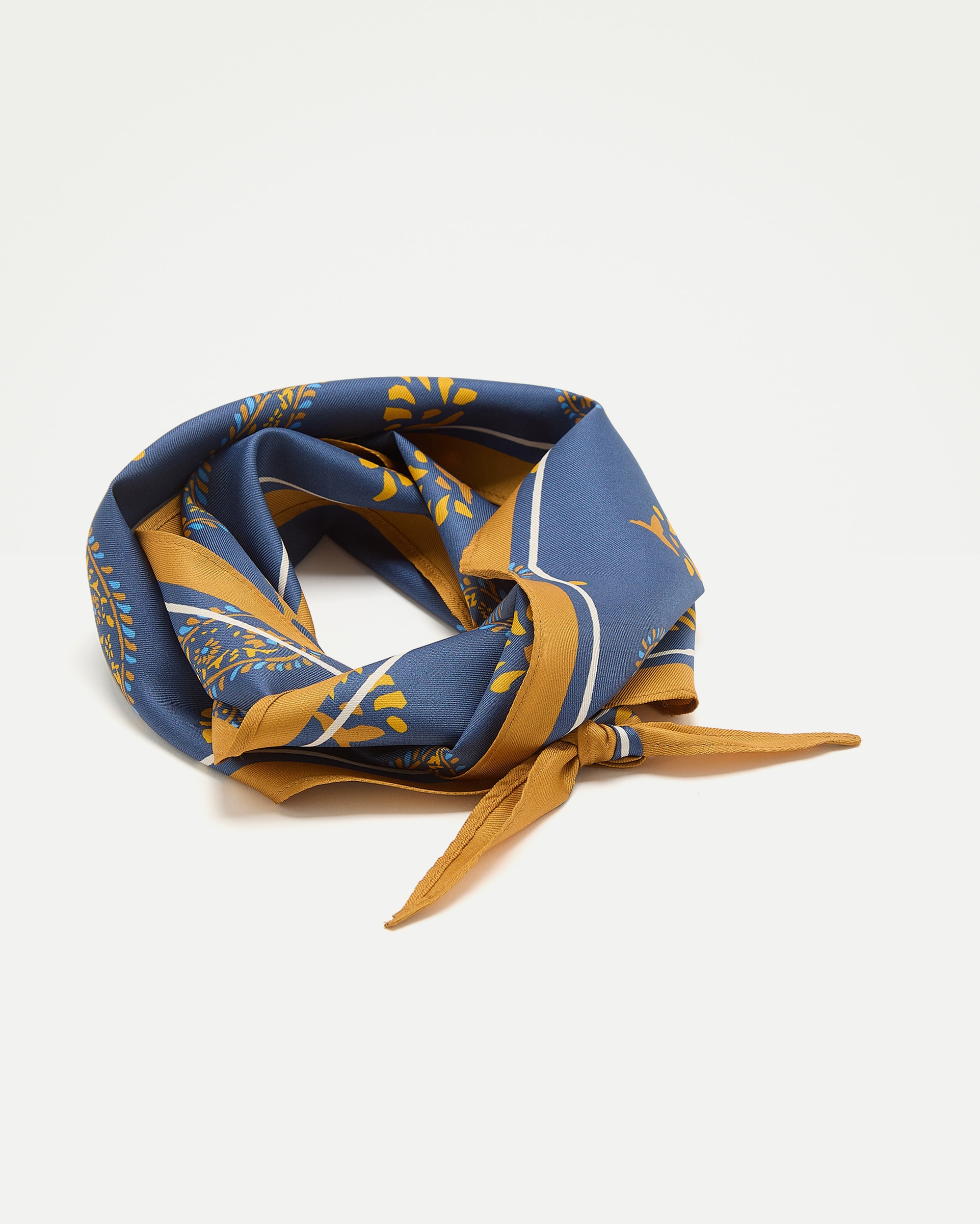 Bandana con print paisley - Tintoretto - 400 Azul 400 Azul-1