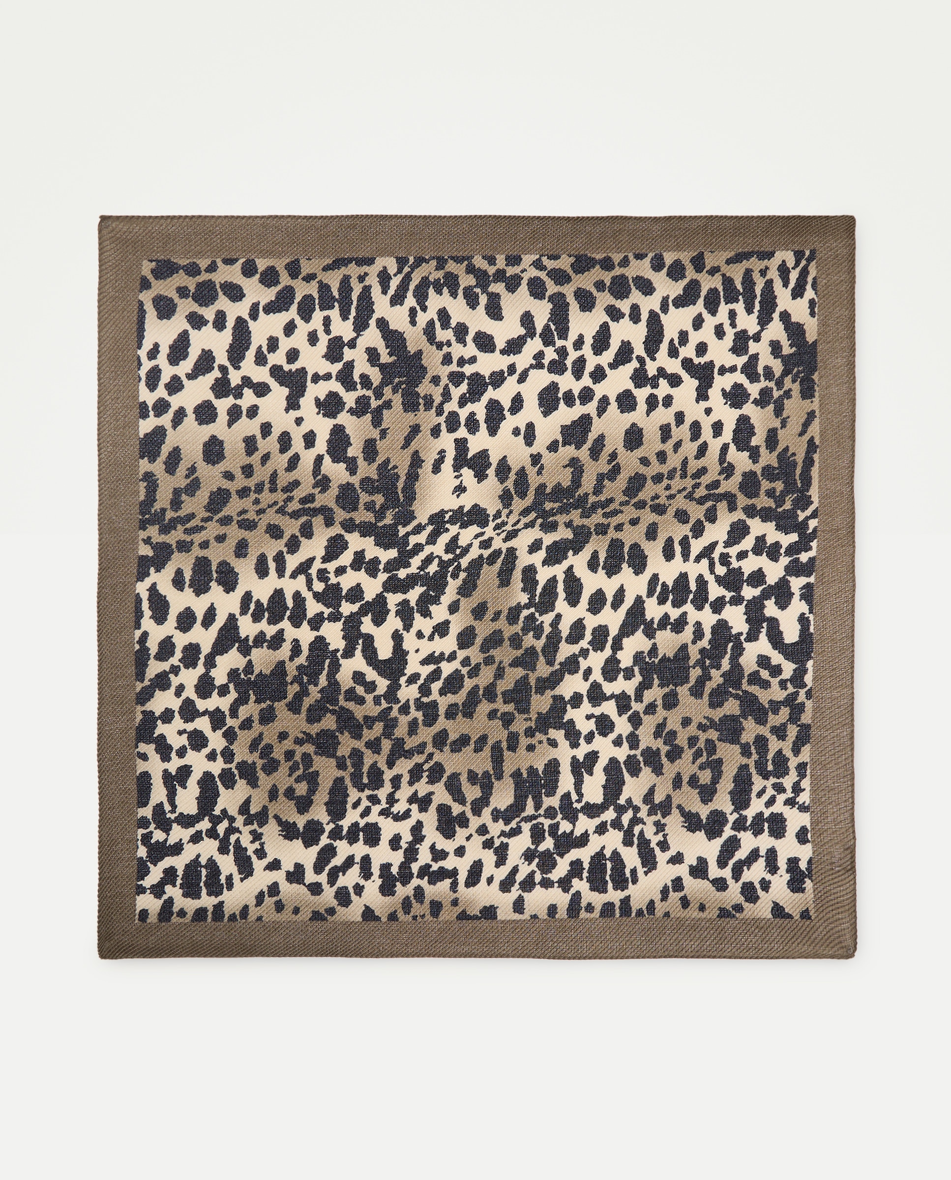 Echarpe plisado con estampado animal - Tintoretto - Negro Negro-2