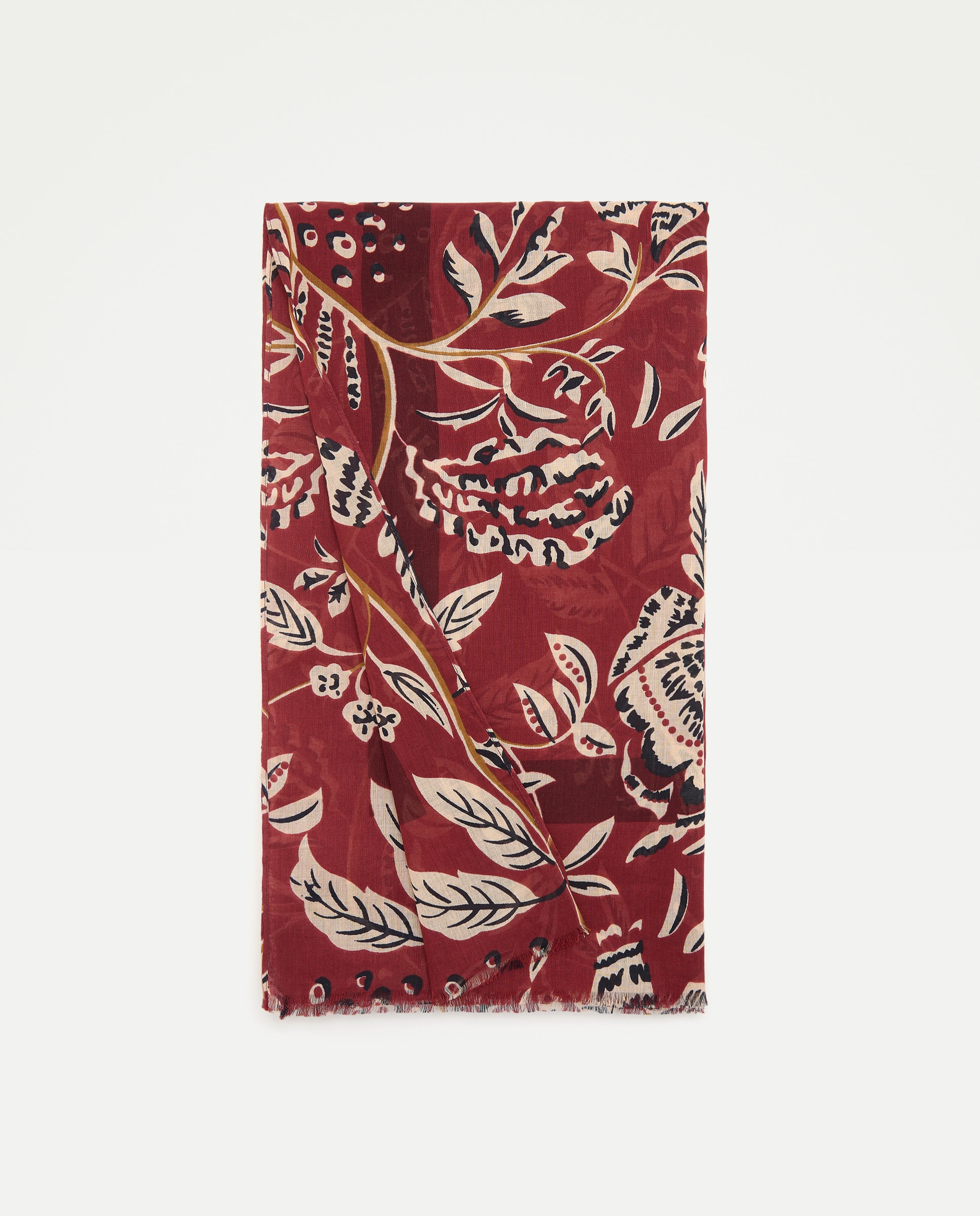 Echarpe estampado floral - Tintoretto - Burdeos Burdeos-2