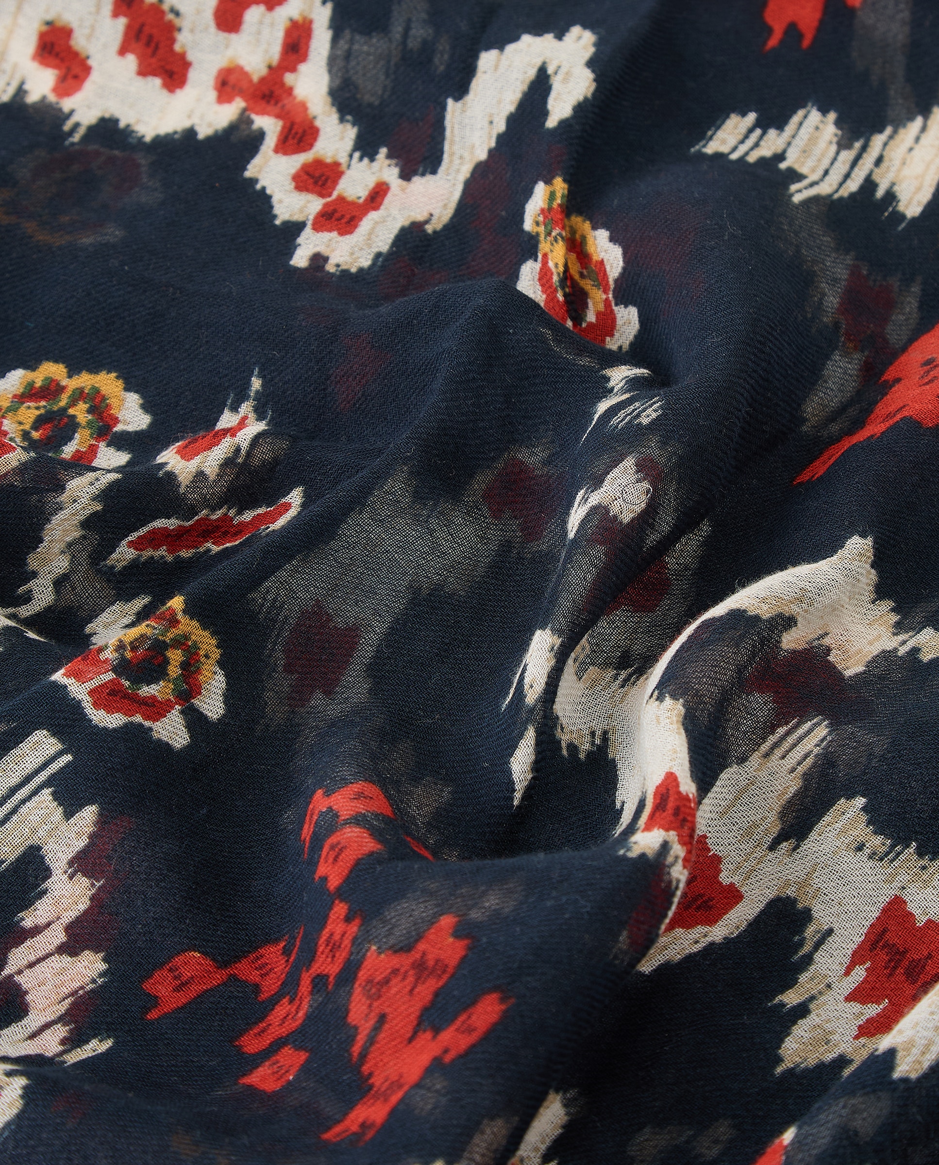 Écharpe com Estampado de Mancha Azul-marinho-4