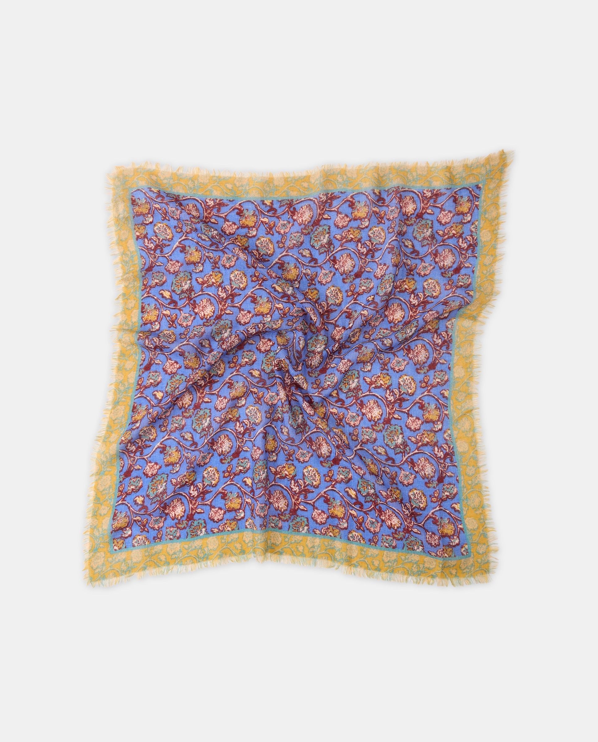 Lenço de Lã 400 Azul-2