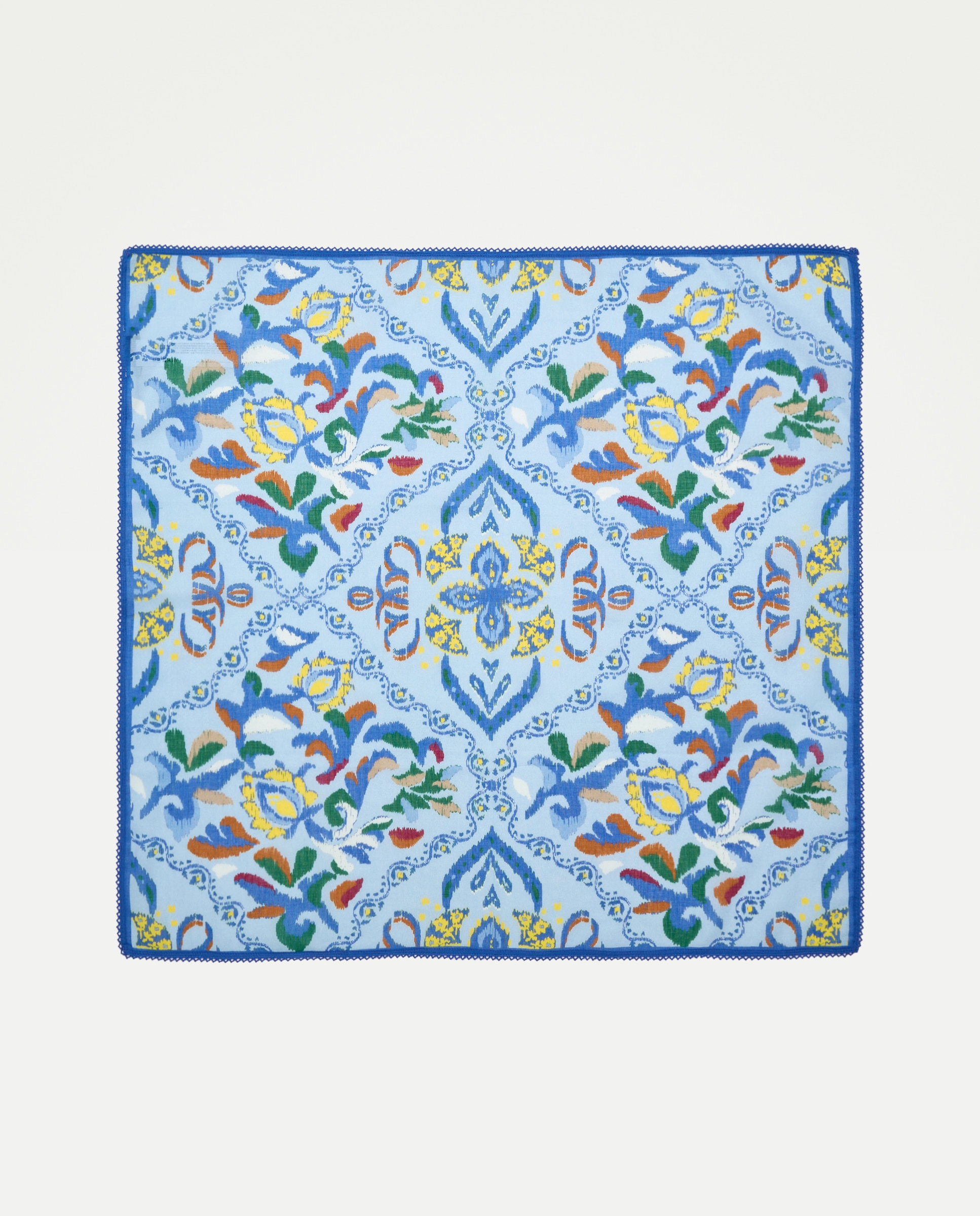 Lenço de Pescoço com Renda 400 Azul-2