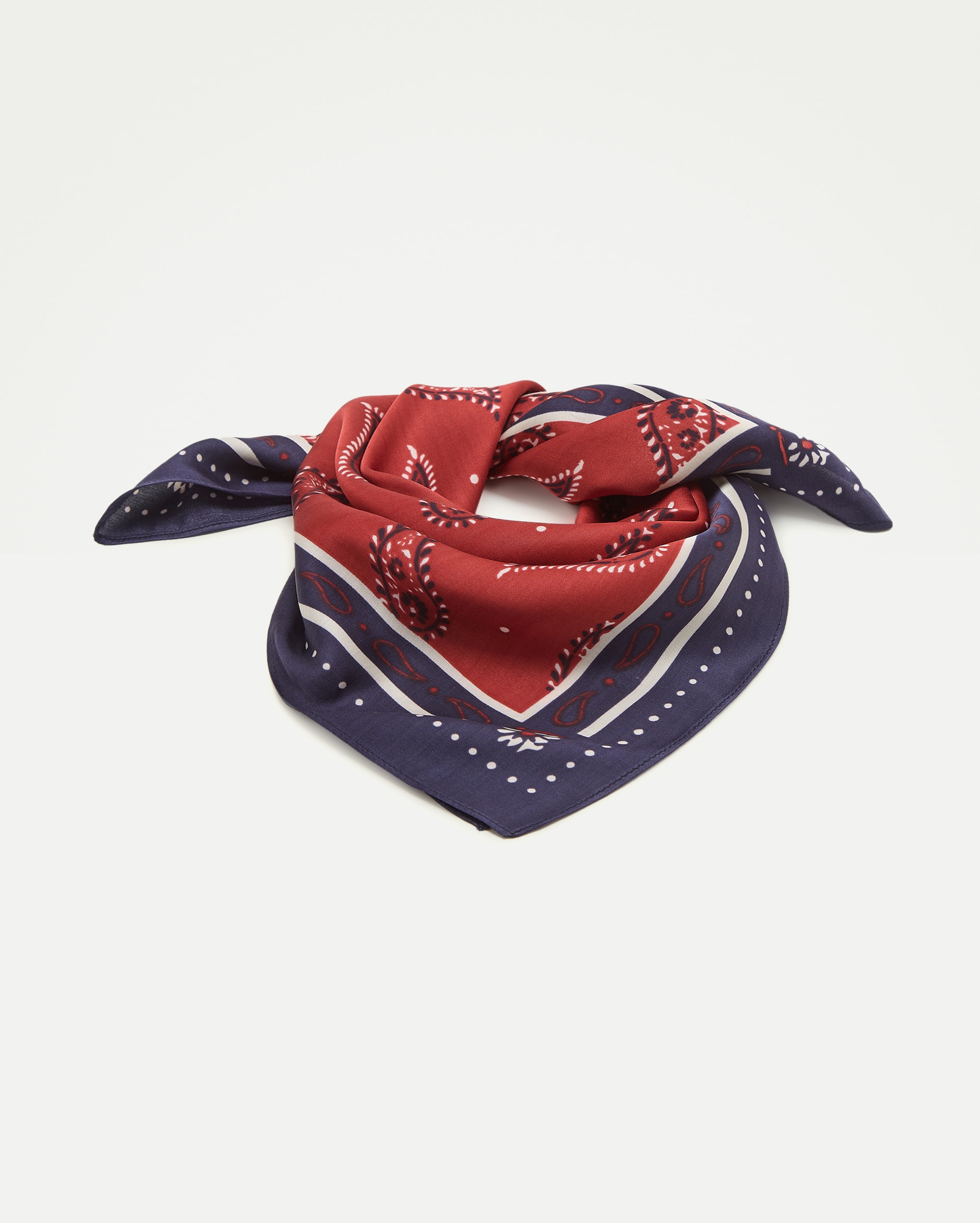 Imagen 0 de Pañuelo para el cuello con print paisley 600 Rojo