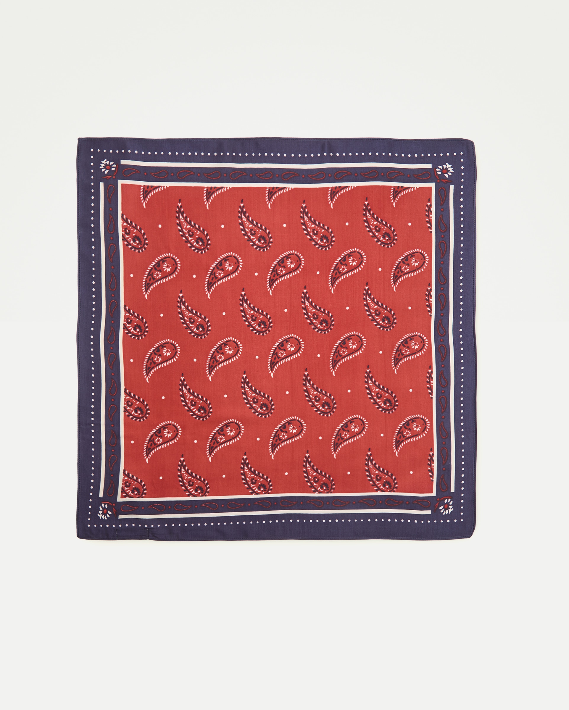Imagen 2 de Pañuelo para el cuello con print paisley - Tintoretto - 600 Rojo 600 Rojo