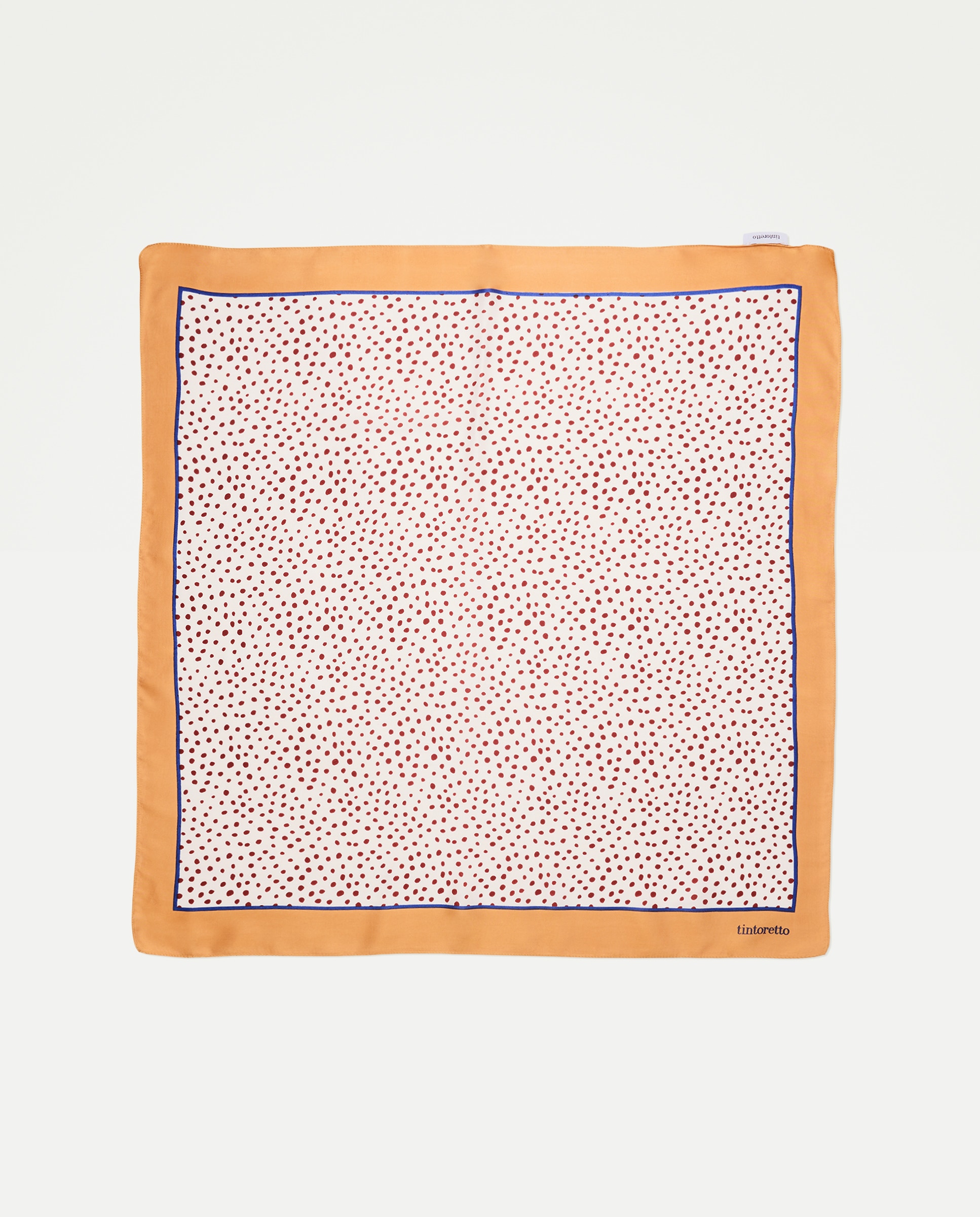 Lenço de Pescoço com Estampado Dots 120 Cru-2