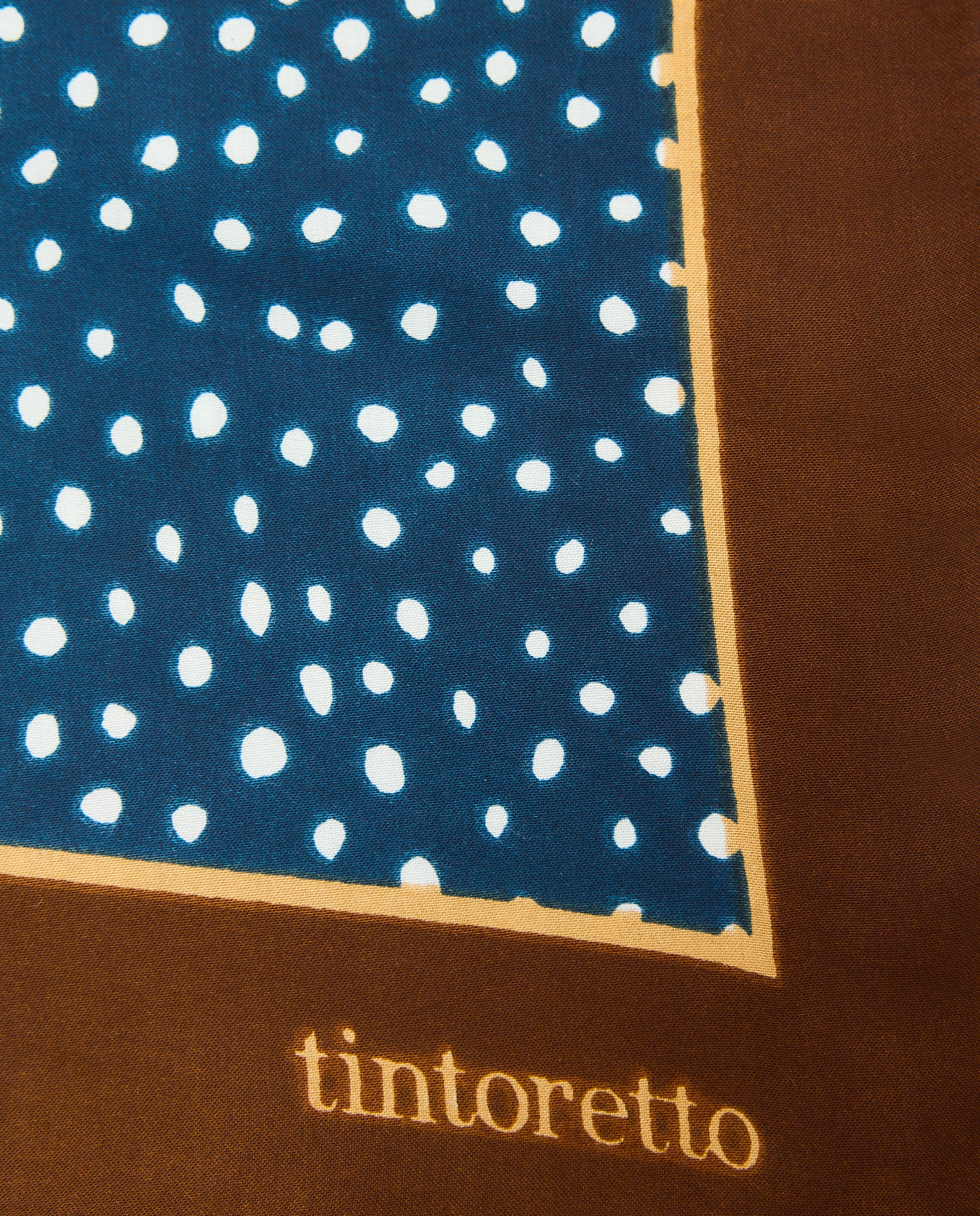 Lenço de Pescoço com Estampado Dots 400 Azul-4