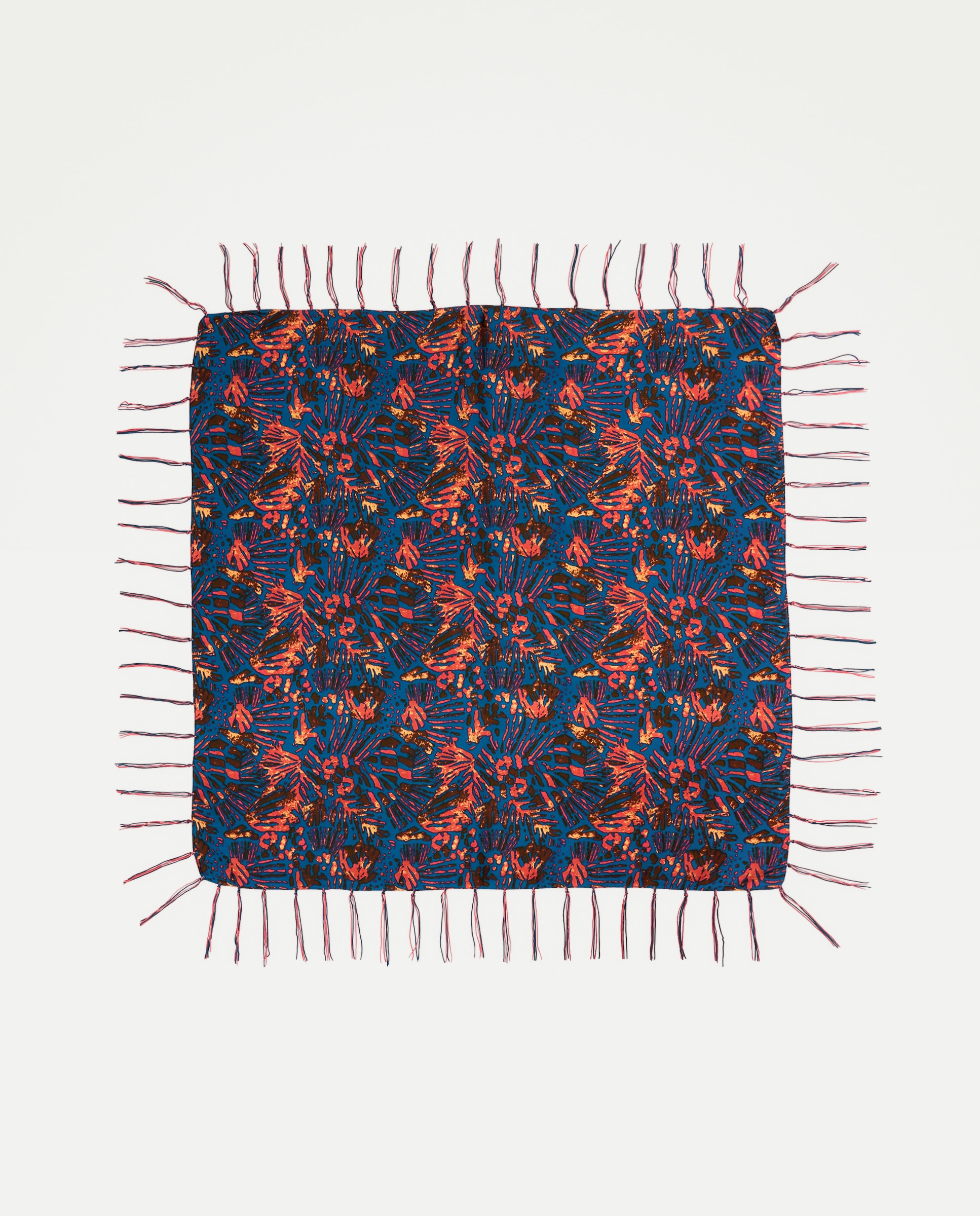 Pañuelo cuello con fleco - Tintoretto - 400 Azul 400 Azul-2