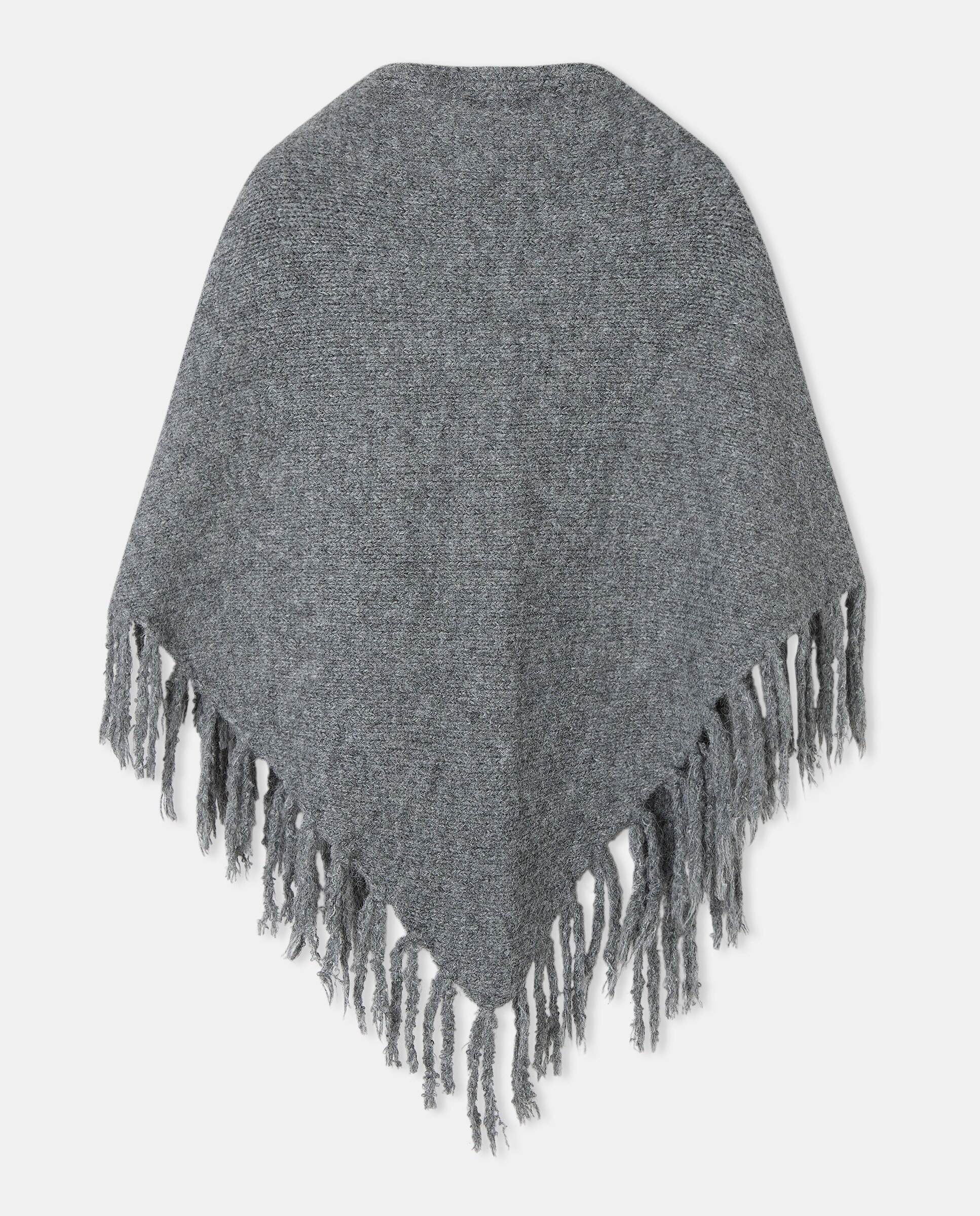Estola em Bico com Franjas Chumbo-2