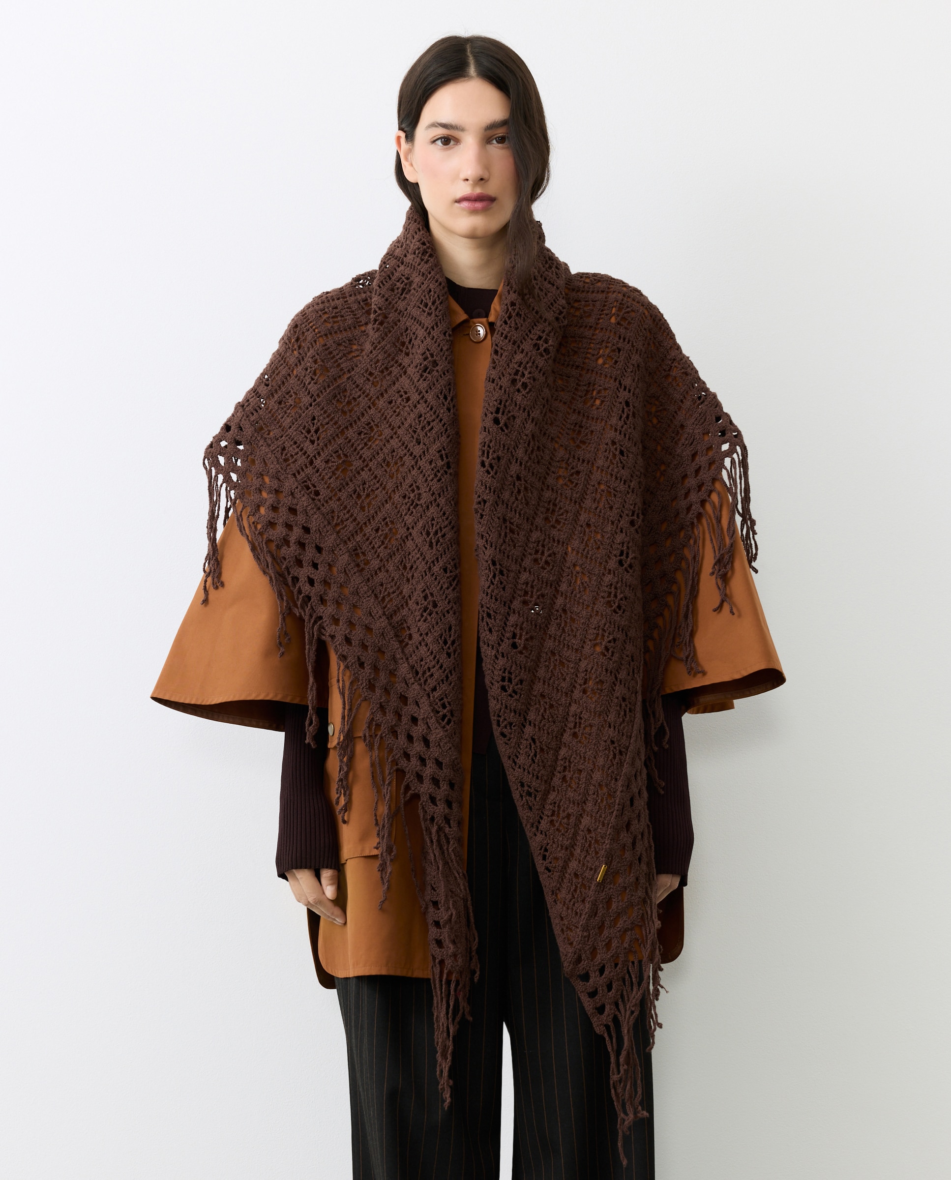 Imagen 4 de Pico crochet con fleco - Tintoretto - Chocolate Chocolate