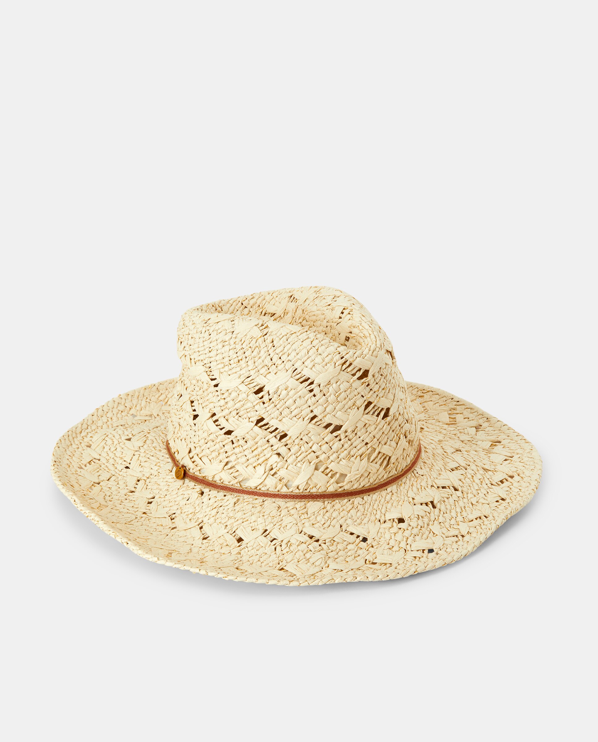 Chapéu com Fita e em Papel 130 Marfim-1
