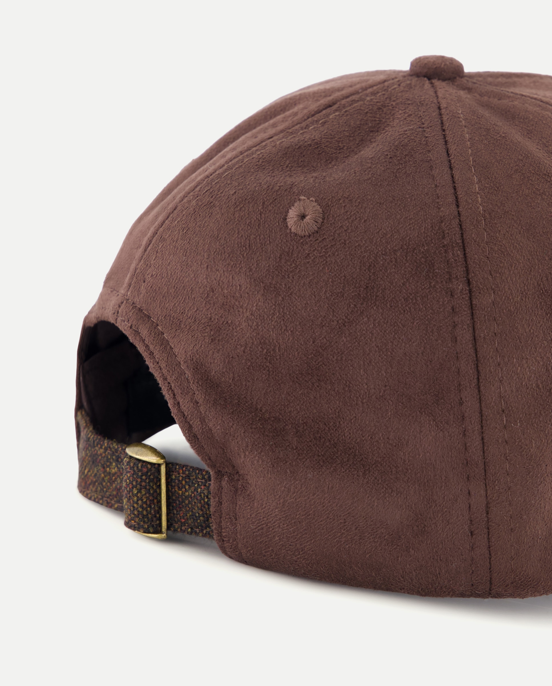 Boné Fake Suede Castanho-2