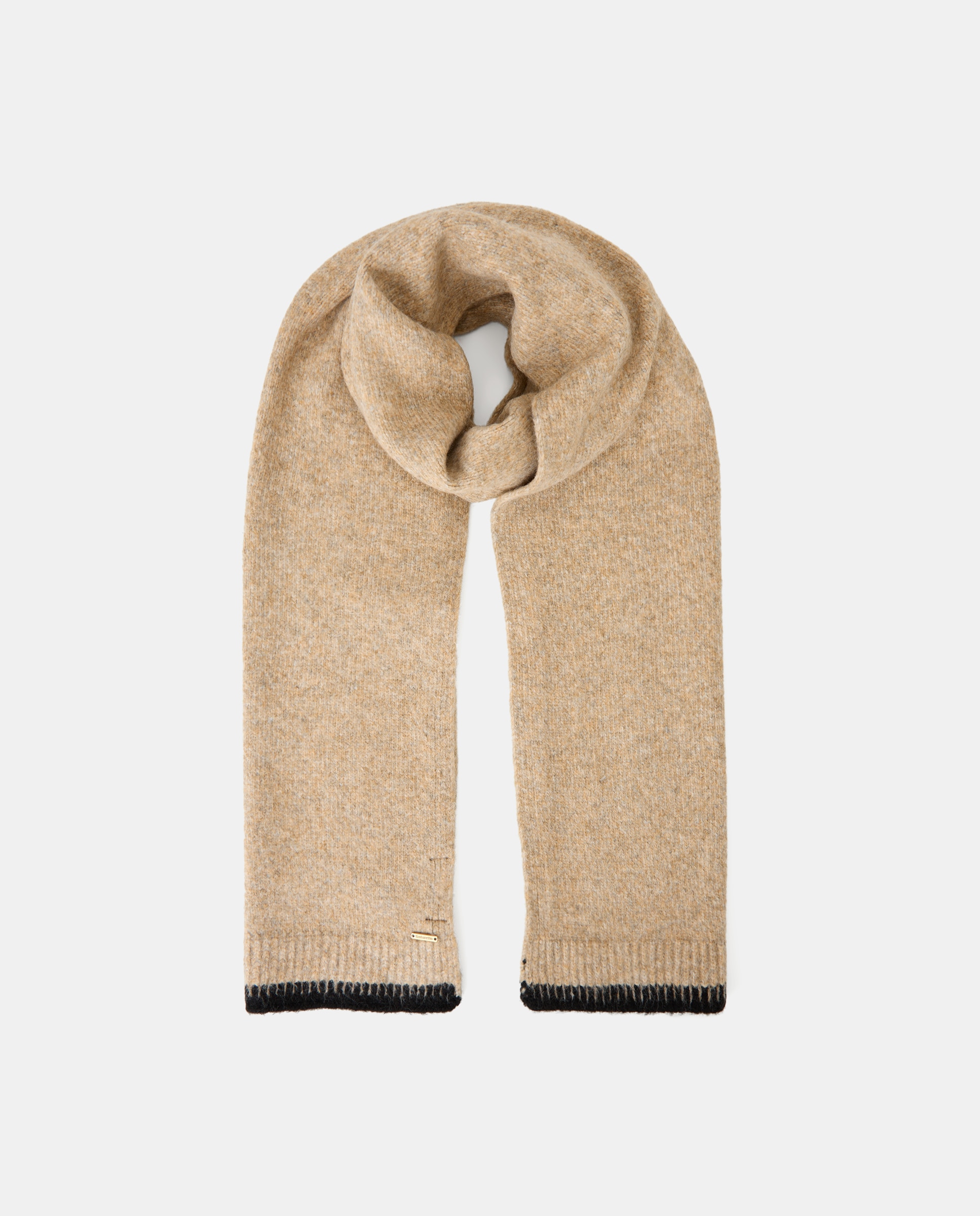 Conjunto de Cachecol e Gorro em Contraste 730 Camel-2