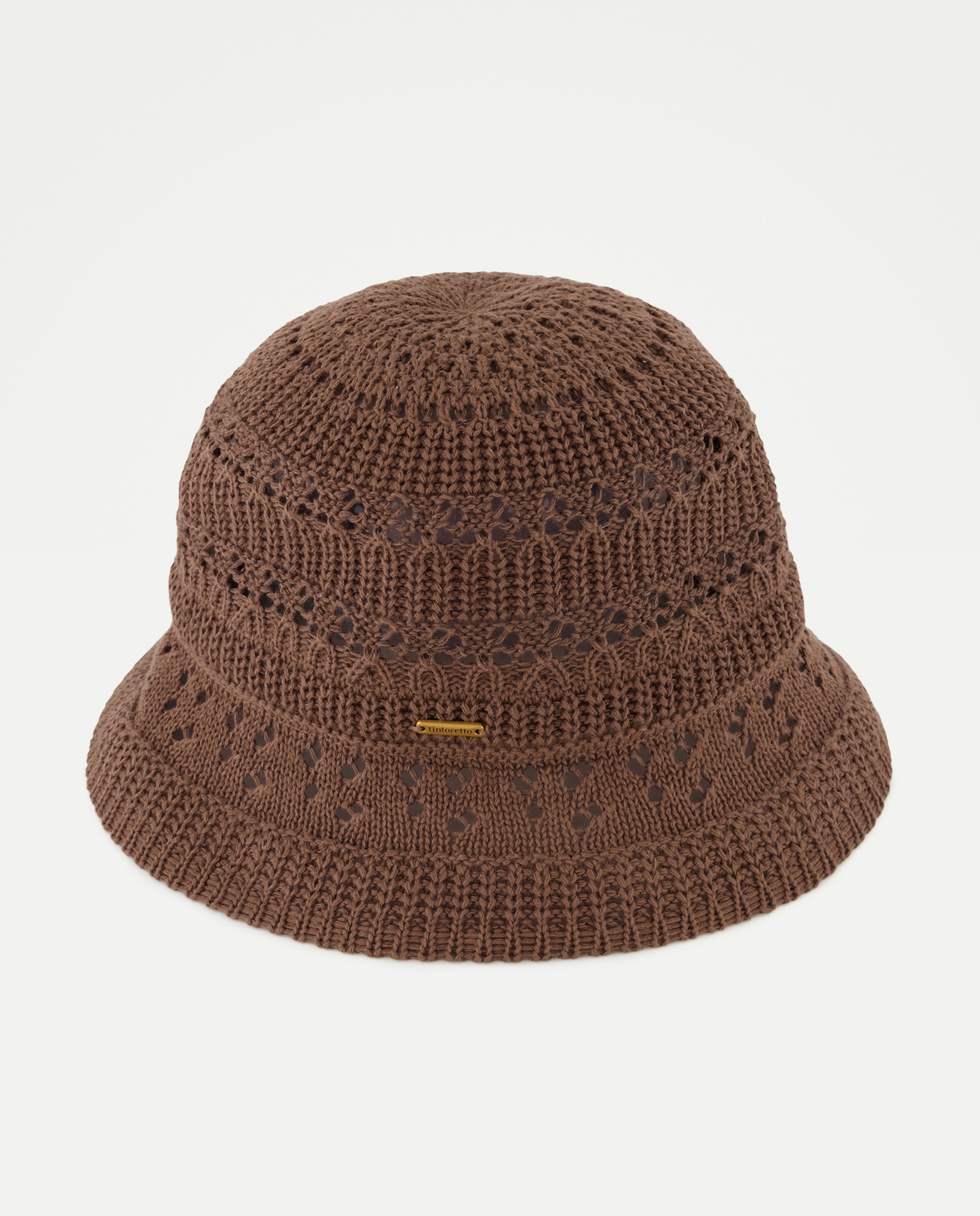 Boné de Crochet Chocolate-1
