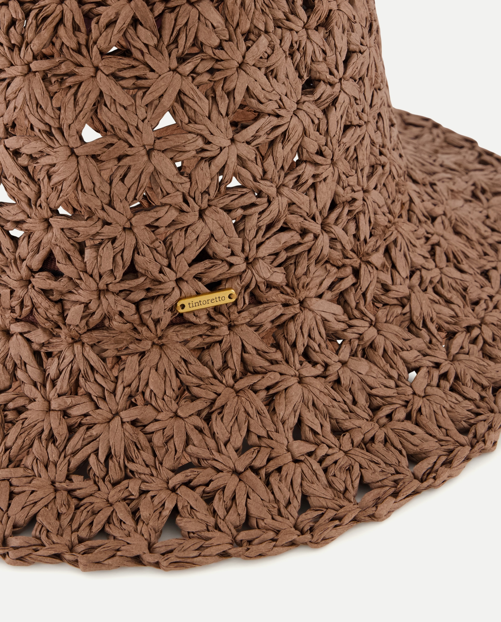 Gorro de Papel com Flor Chocolate-2