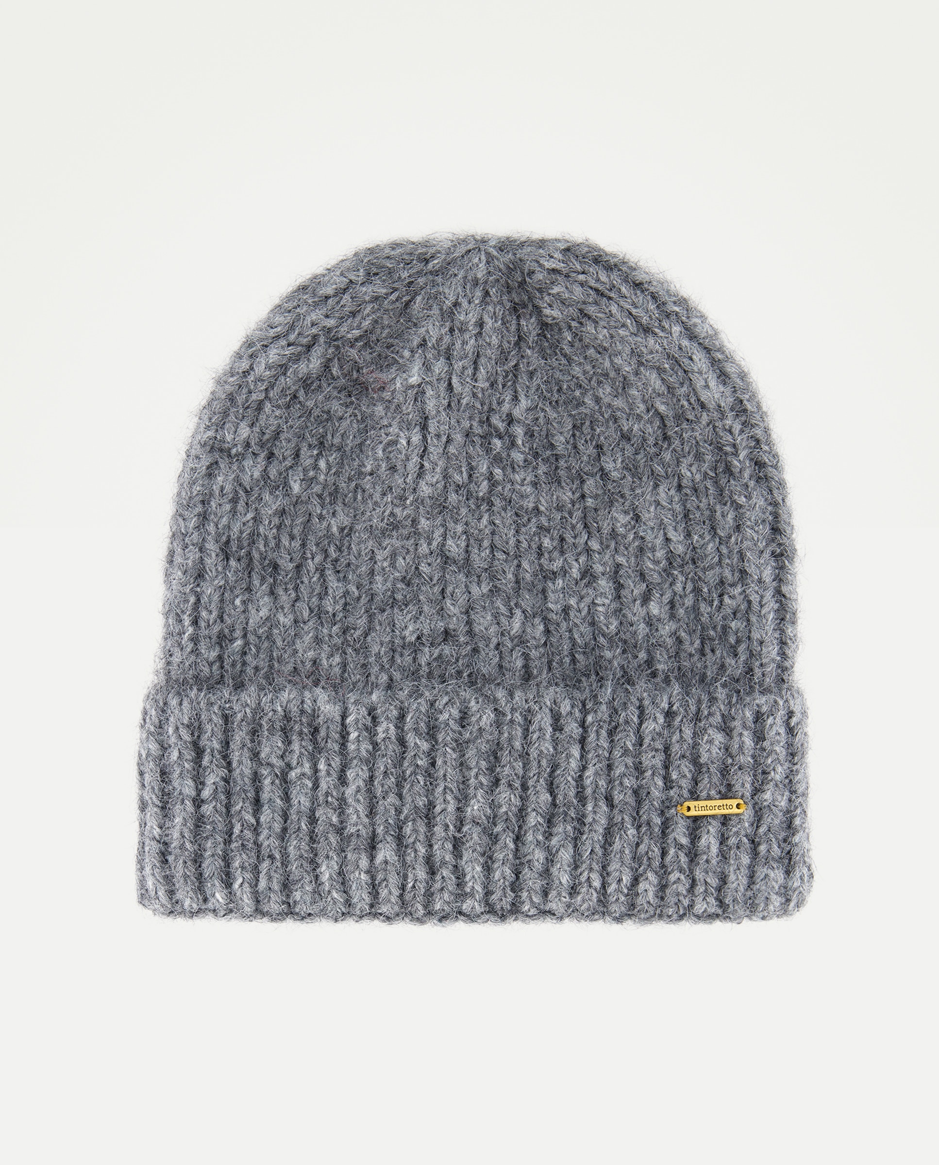 Gorro punto color liso - Tintoretto - 820 Gris medio 820 Gris medio-1