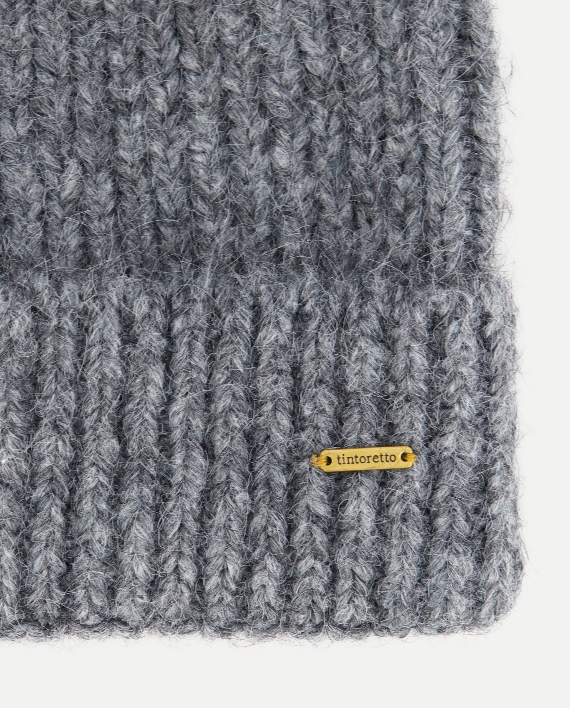 Gorro punto color liso - Tintoretto - 820 Gris medio 820 Gris medio-2