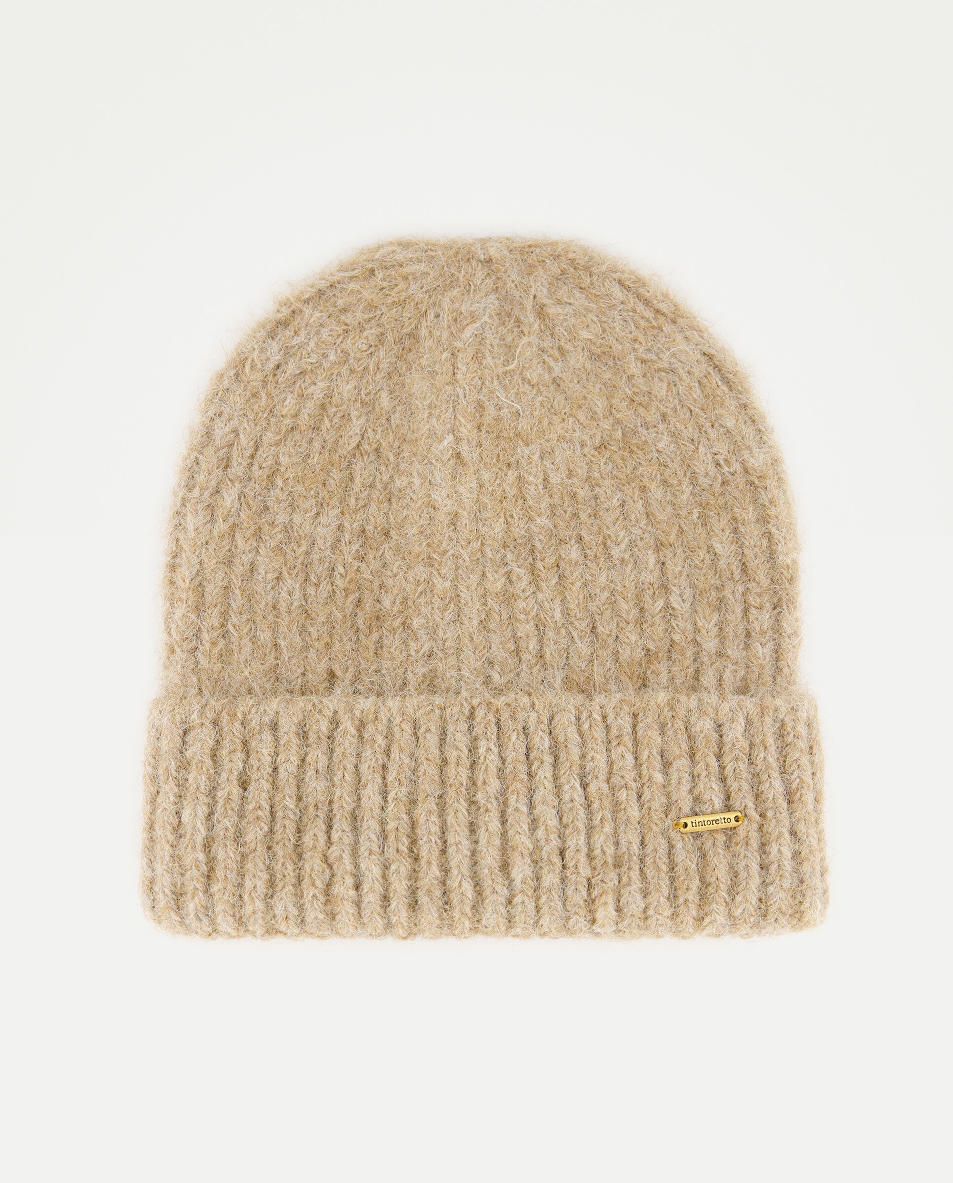 Gorro punto color liso - Tintoretto - Beige Beige-1
