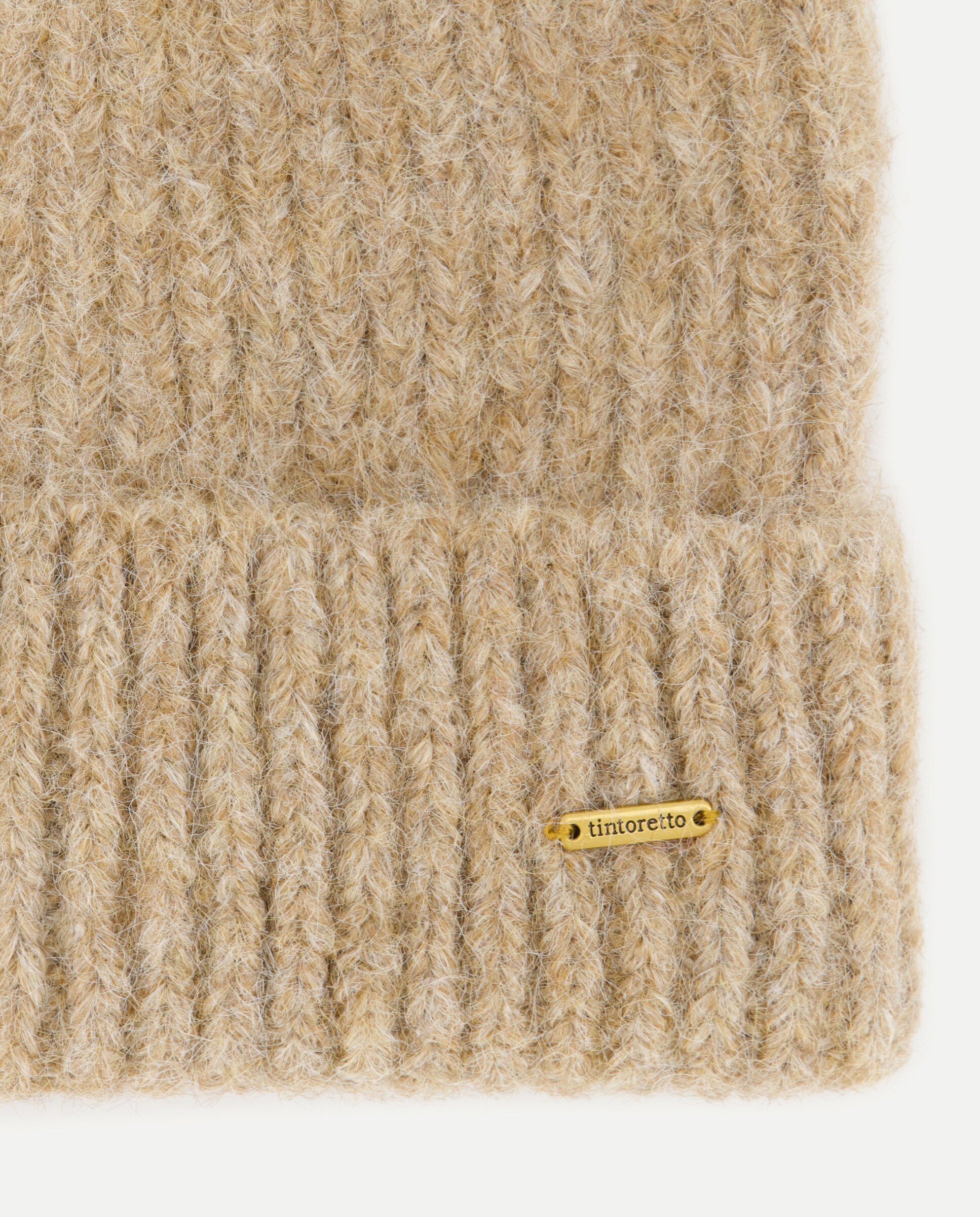 Gorro punto color liso - Tintoretto - Beige Beige-2