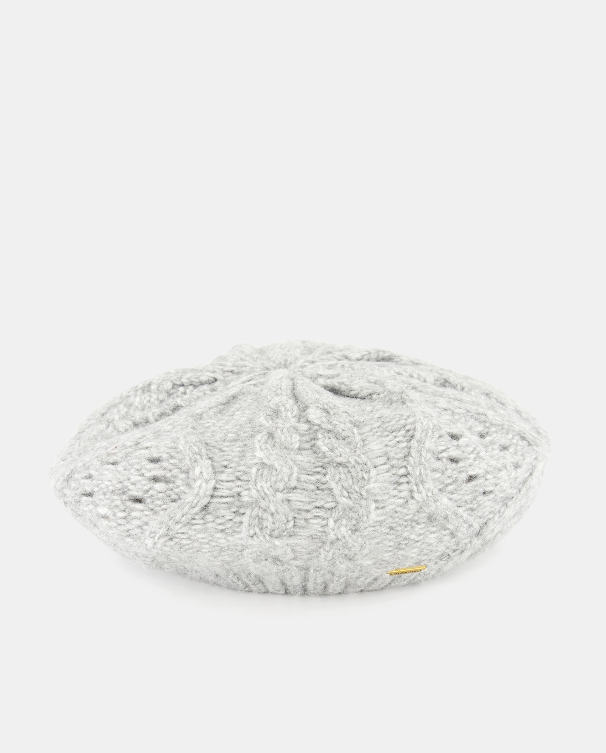 Imagem 0 de Boina de Malha com Adorno de Folhas