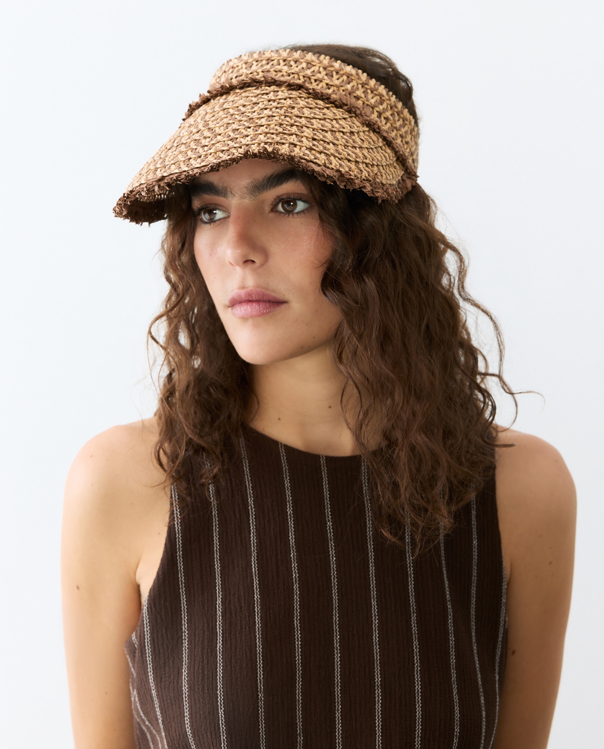 Visera enrrollable con flecos - Tintoretto - Chocolate Chocolate-4