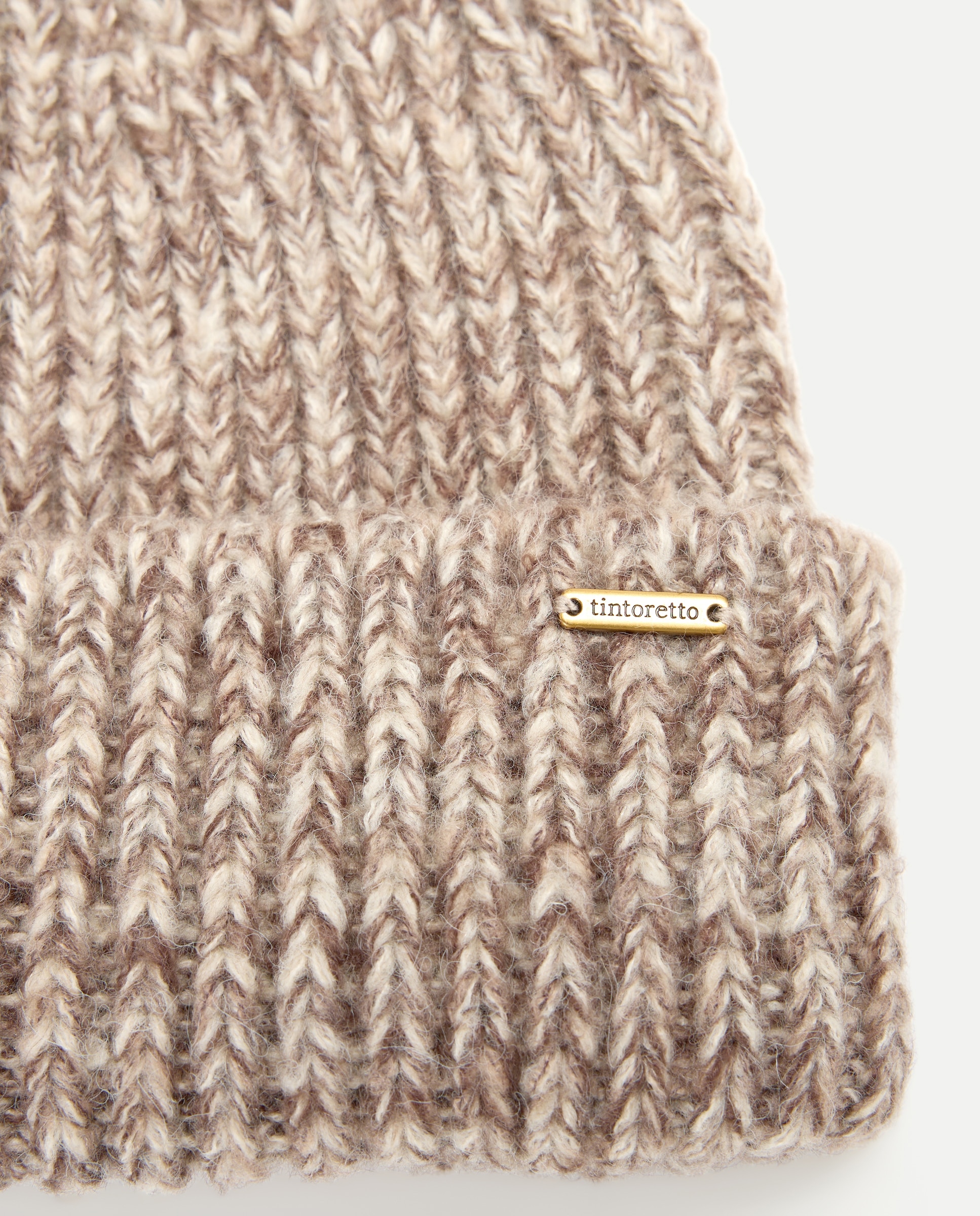Set gorro y bufanda melange - Tintoretto - 120 Crudo 120 Crudo-2