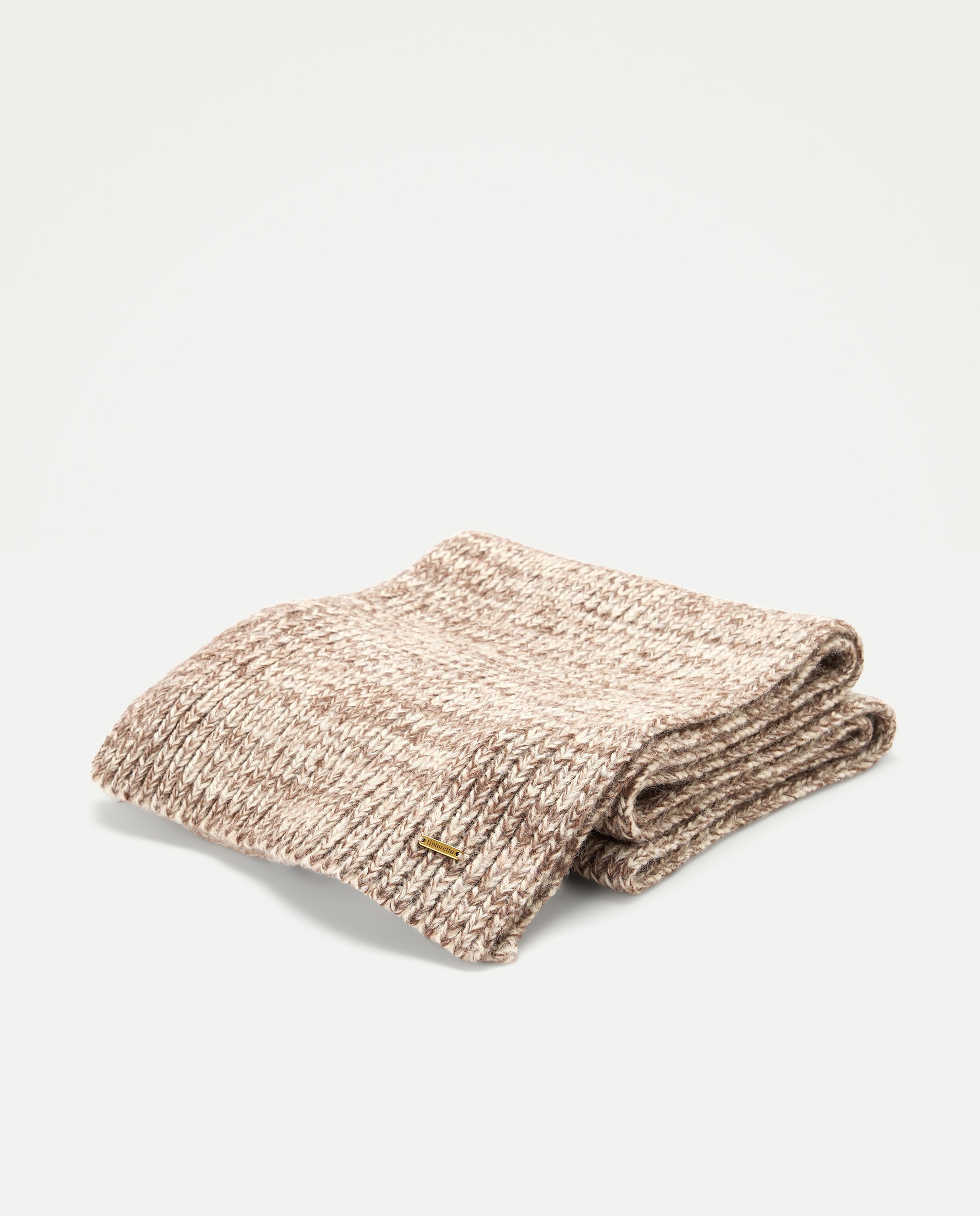 Set gorro y bufanda melange - Tintoretto - 120 Crudo 120 Crudo-3