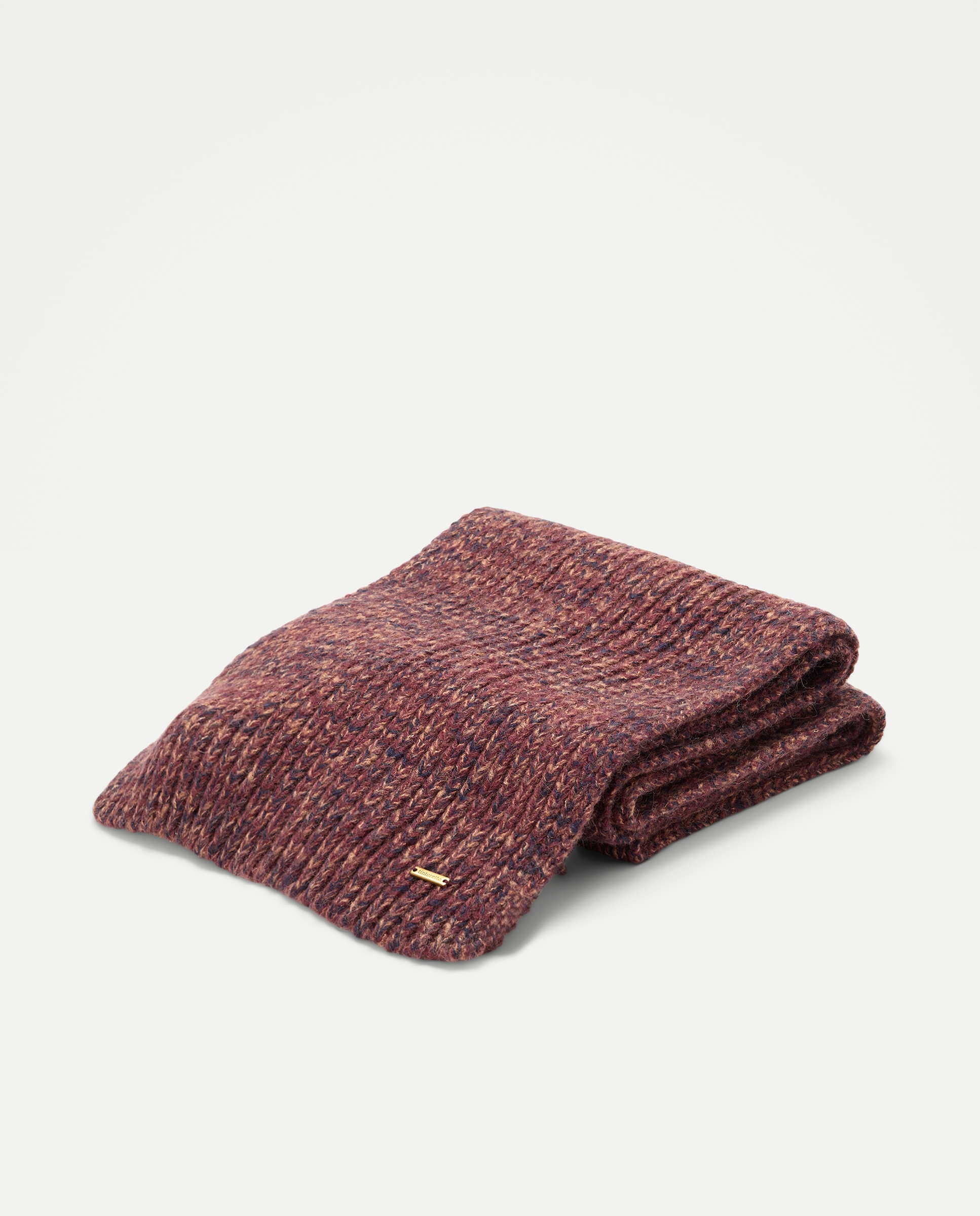 Conjunto de Gorro e Cachecol - Melange Bordeaux-3