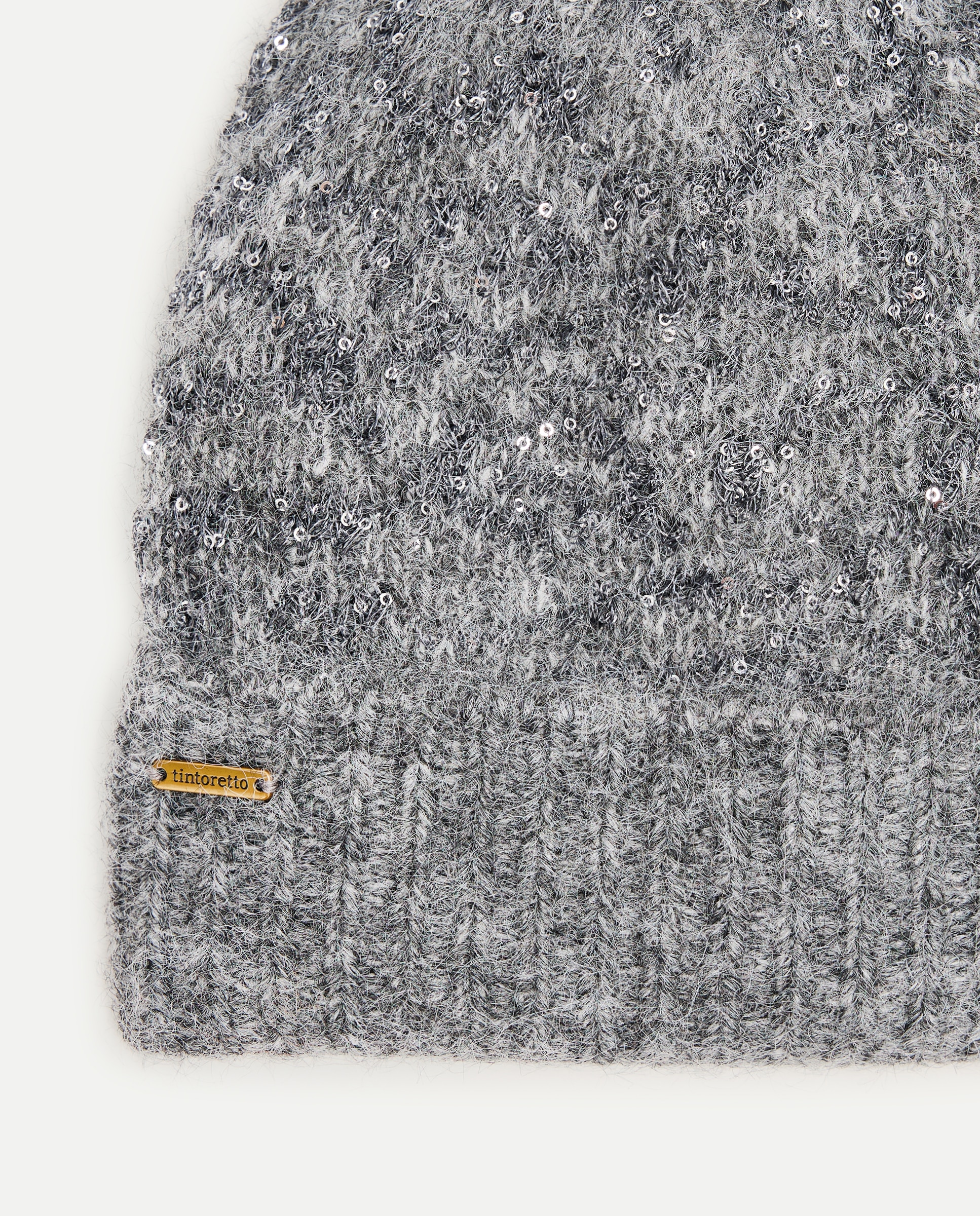 Imagen 3 de Set gorro y bufanda con lentejuelas - Tintoretto - 820 Gris medio 820 Gris medio