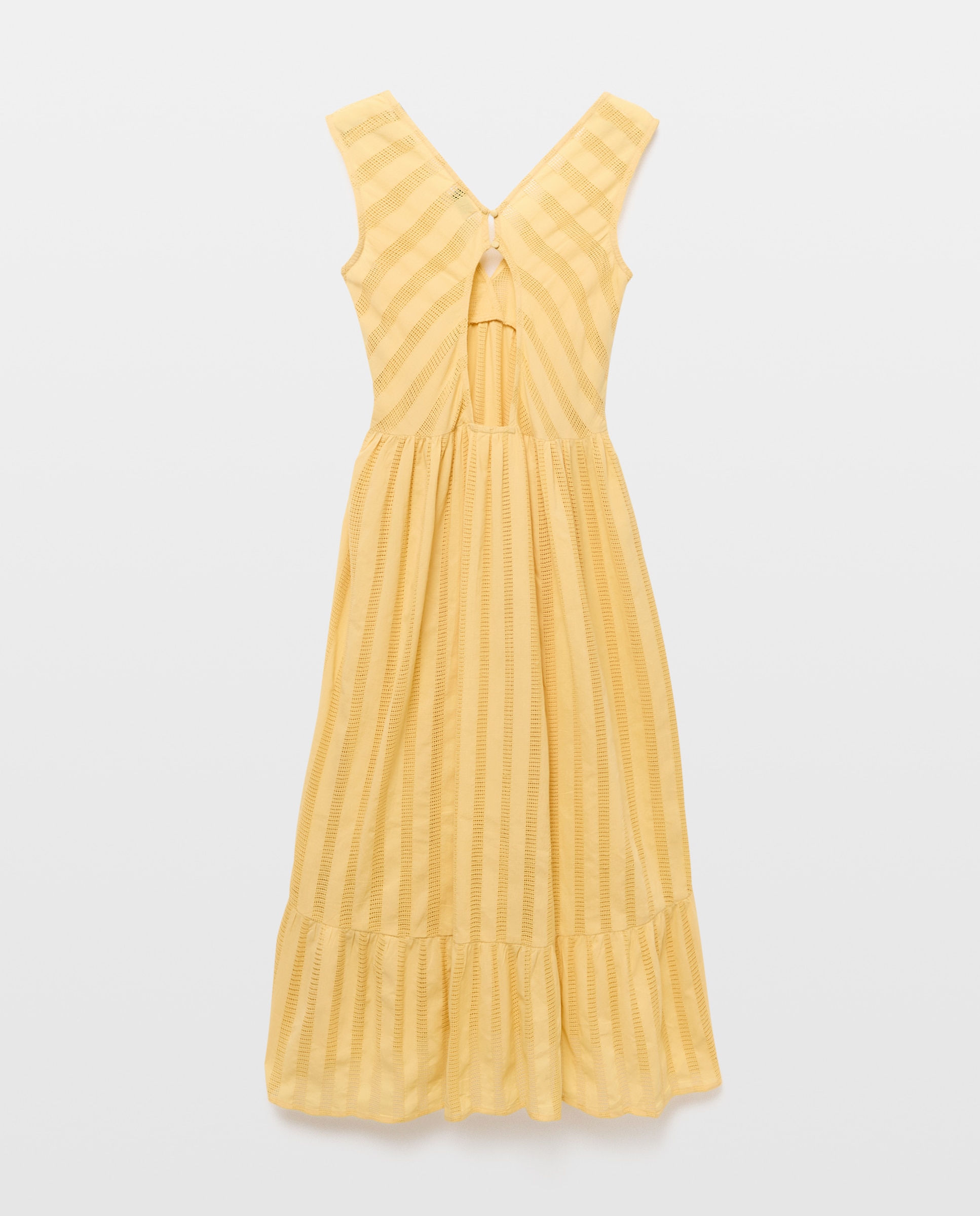 Vestido Liso sem Mangas 310 Amarelo Claro-2