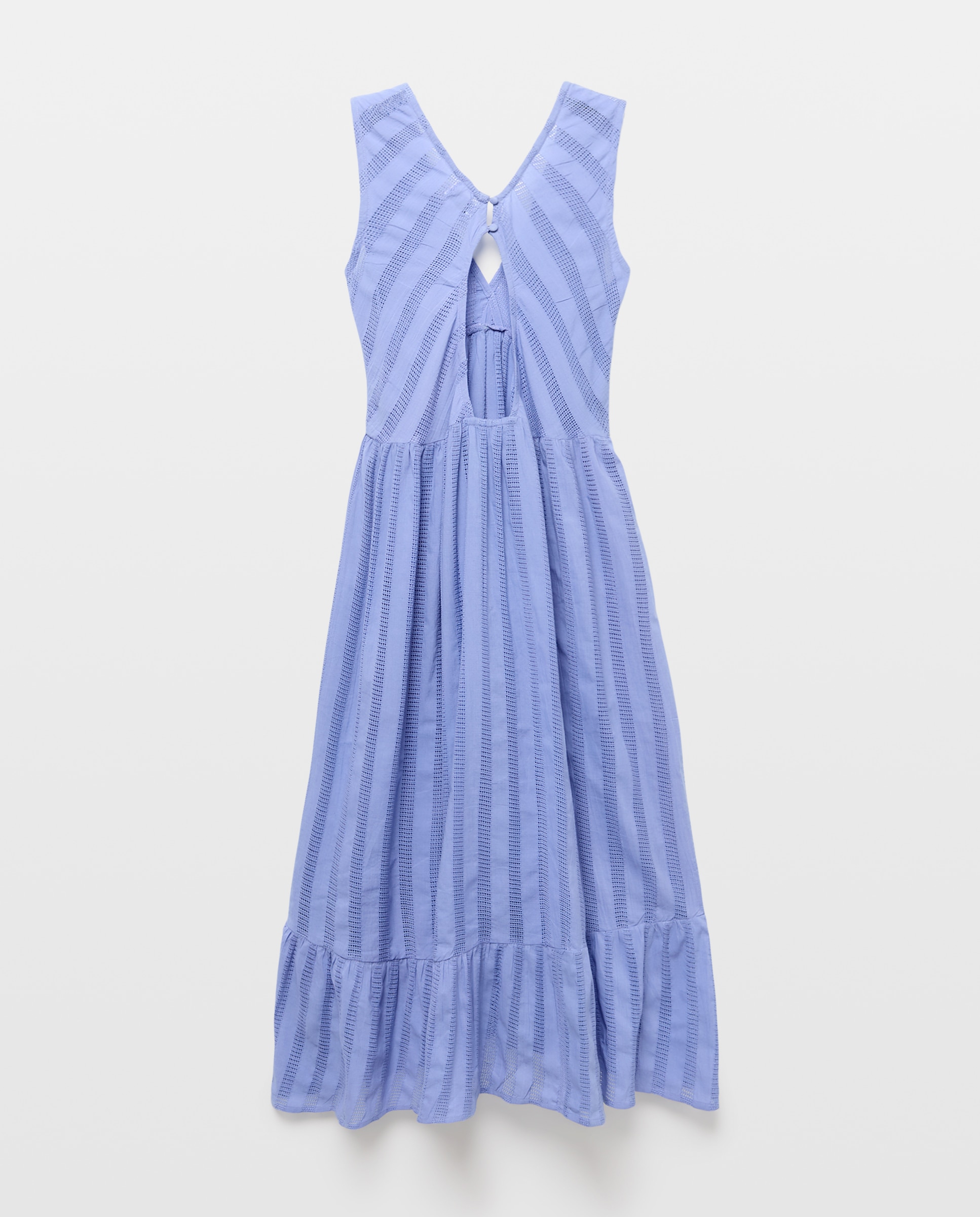 Vestido Liso sem Mangas 400 Azul-2